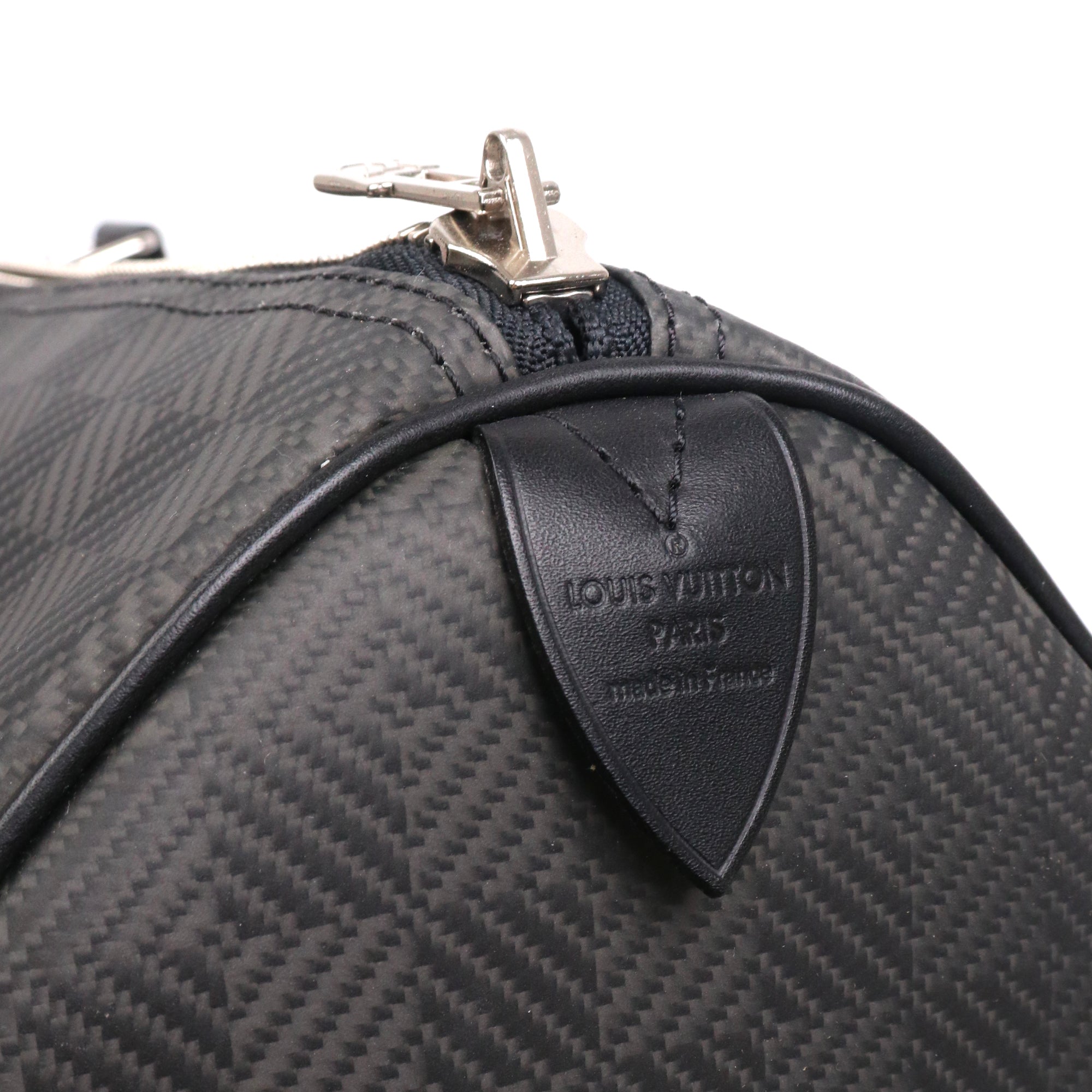 LOUIS VUITTON - Sac de voyage Keepall 45 Louis Vuitton en toile damier carbone