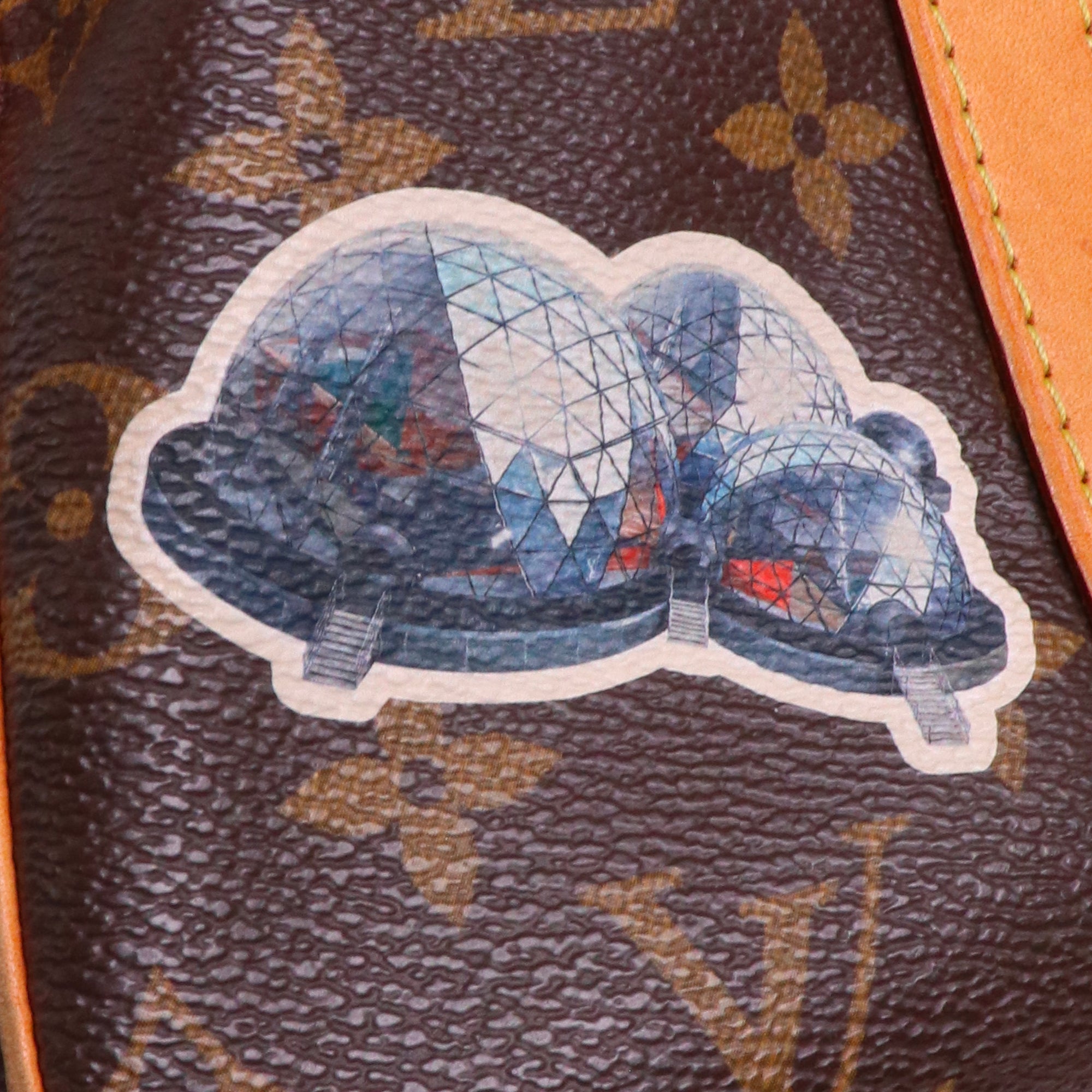 LOUIS VUITTON - Sac à bandoulière Speedy 30 World Tour Louis Vuitton en toile monogrammée