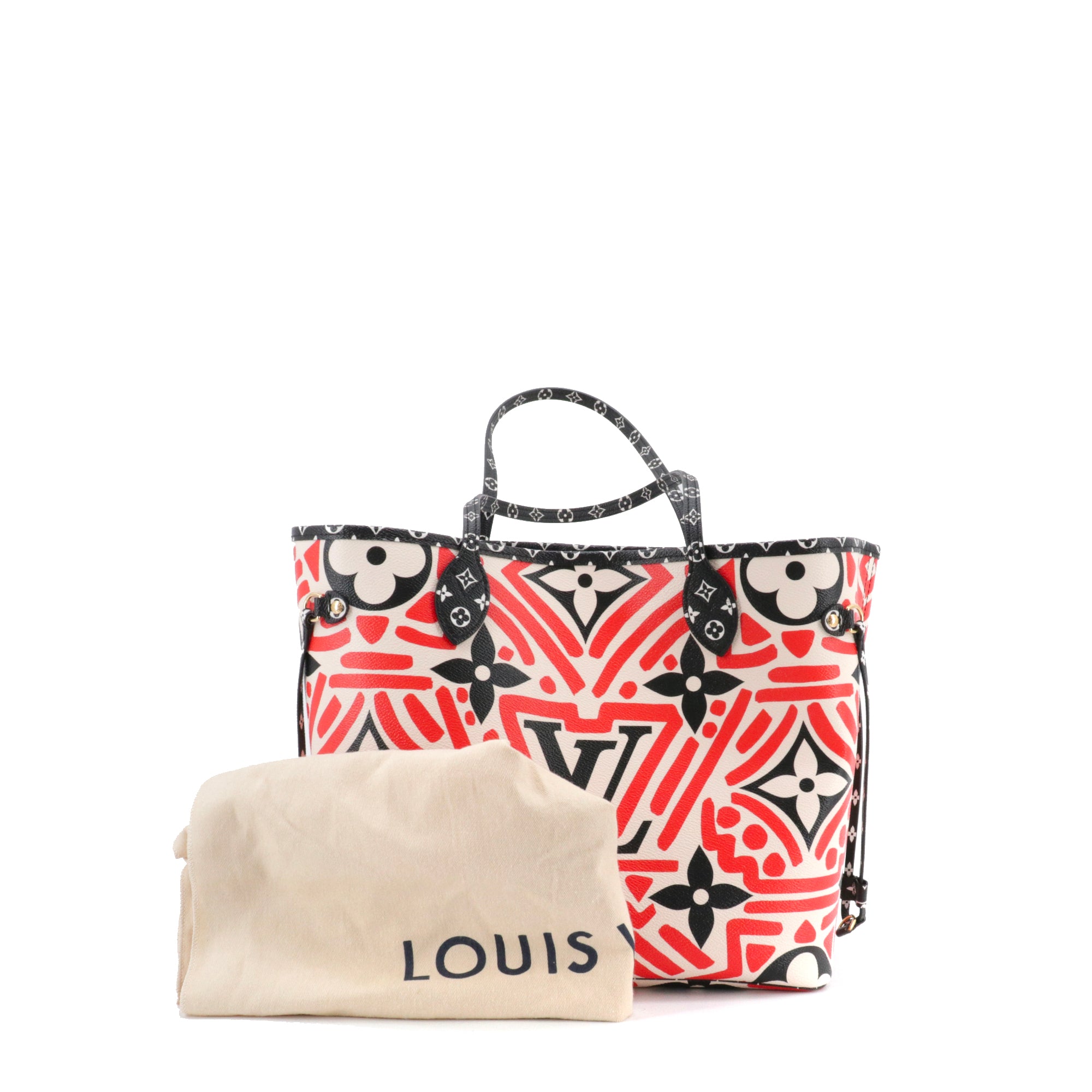 LOUIS VUITTON - Sac cabas Neverfull MM Crafty Louis Vuitton en toile monogrammée édition limitée