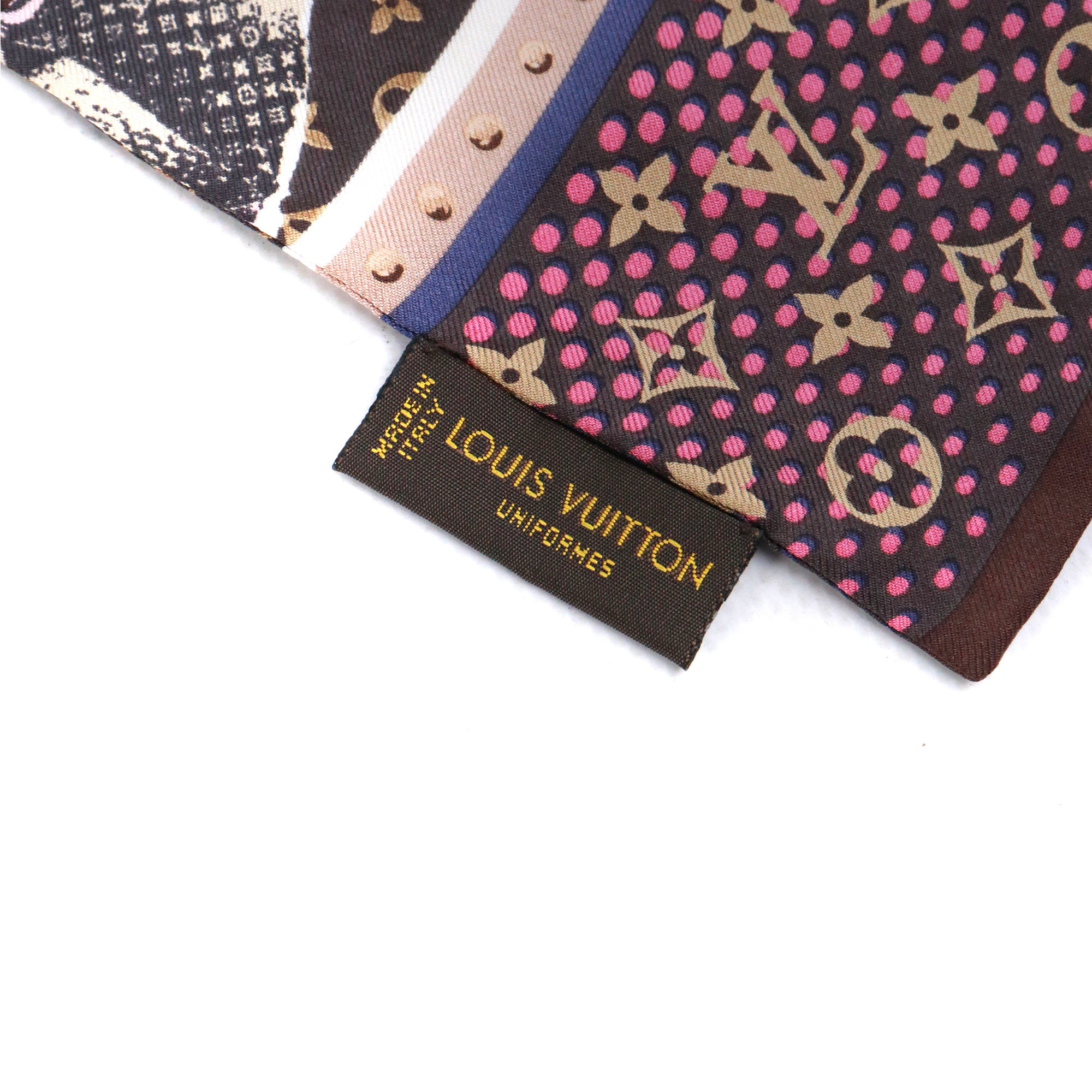 LOUIS VUITTON - Twilly Louis Vuitton silk luggage