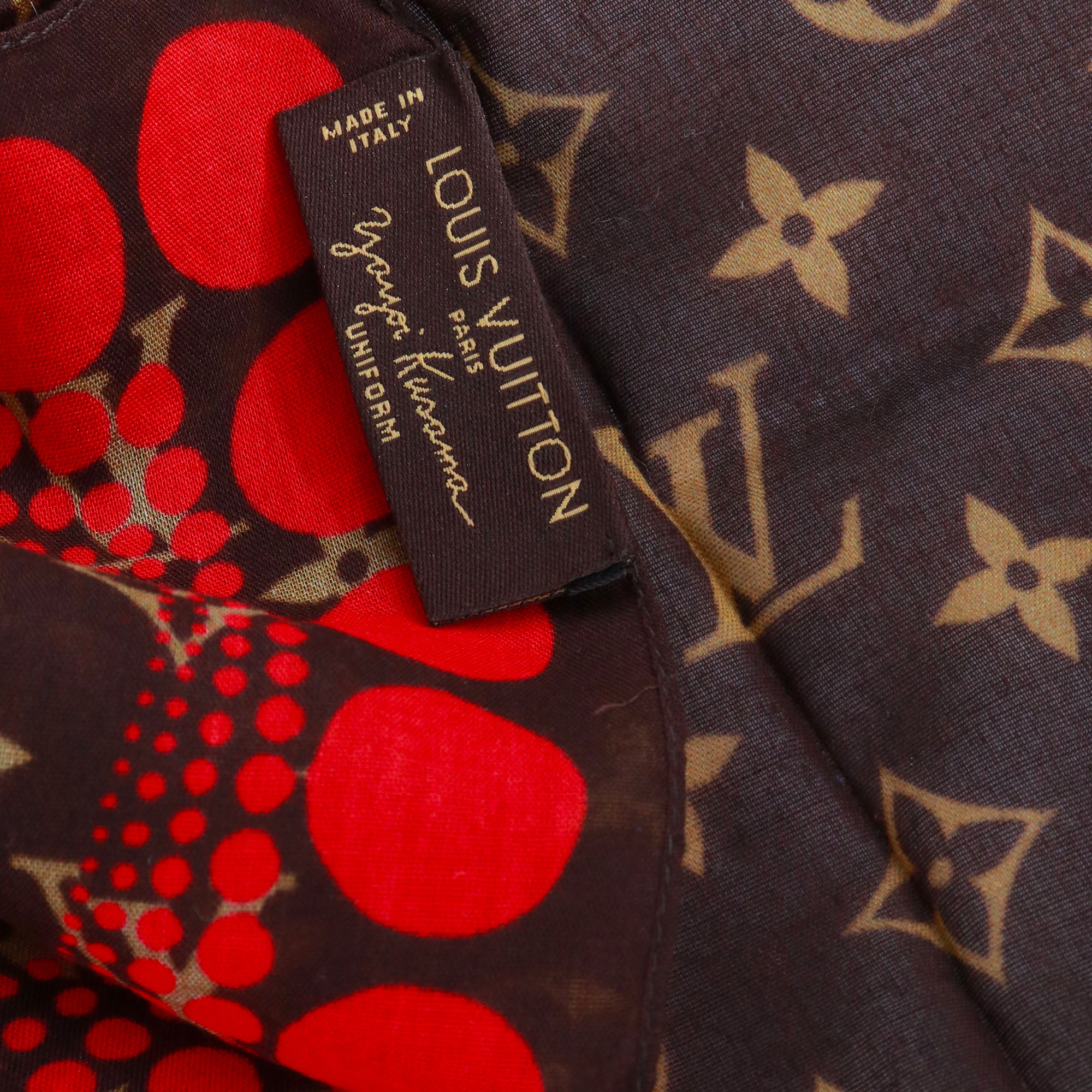 LOUIS VUITTON - Louis Vuitton x Yayoi Kusamai cotton square 45