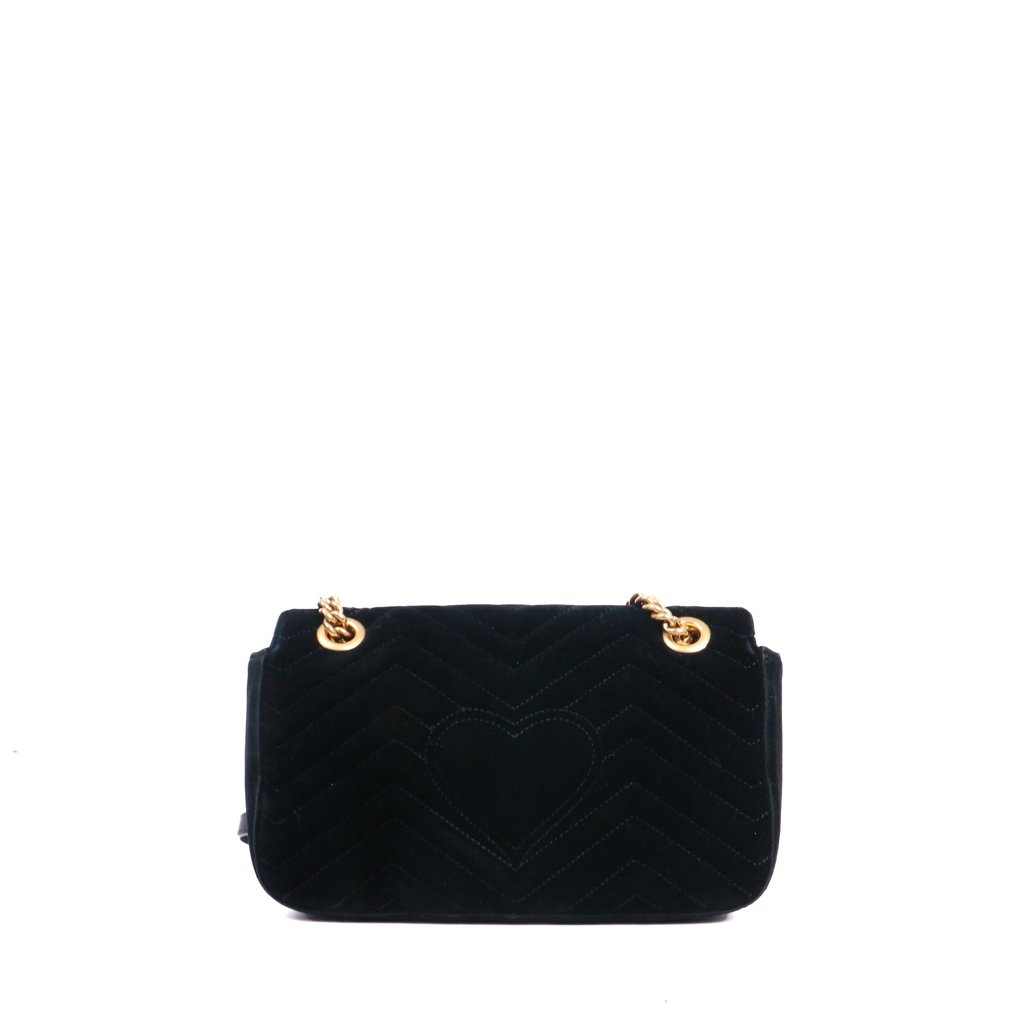 GUCCI - Sac à bandoulière GG Marmont Gucci en velours noir
