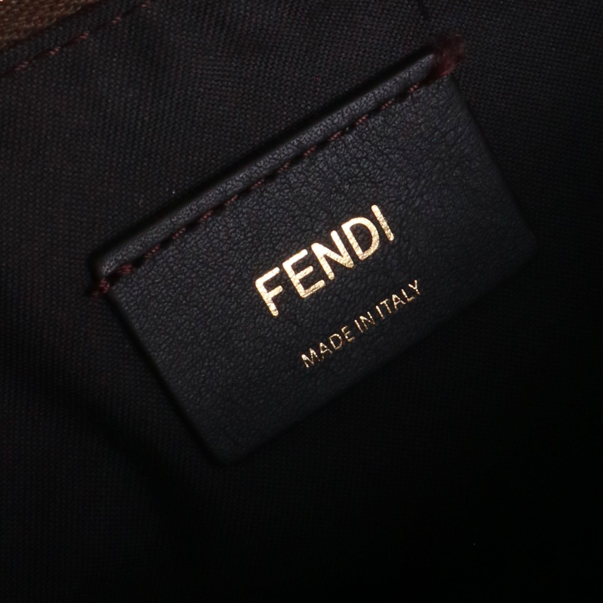 FENDI - Sac à épaule Fendigraphy Fendi en toile marron