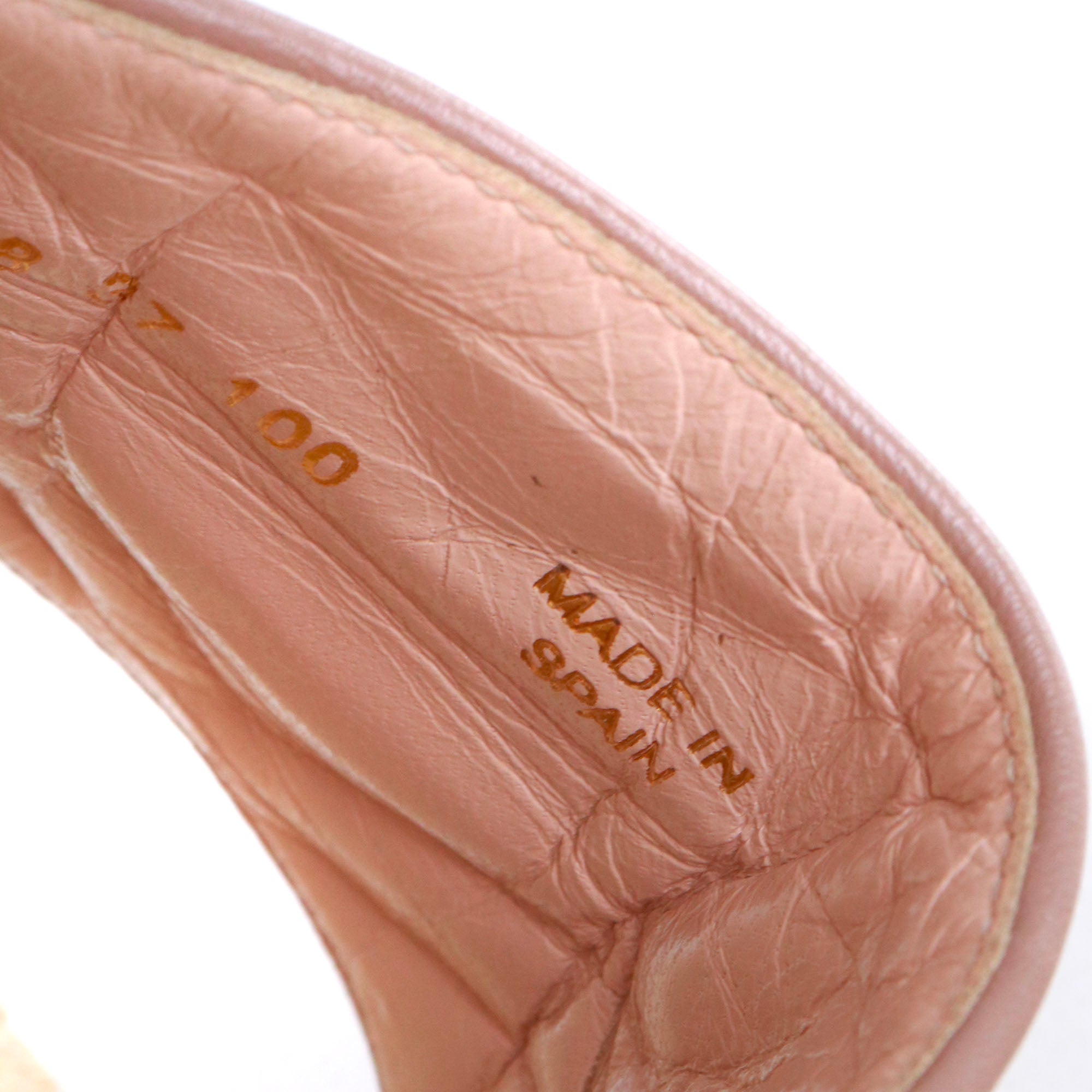 GUCCI - Sandales Marmont Gucci en cuir lisse rose ancien (T37)