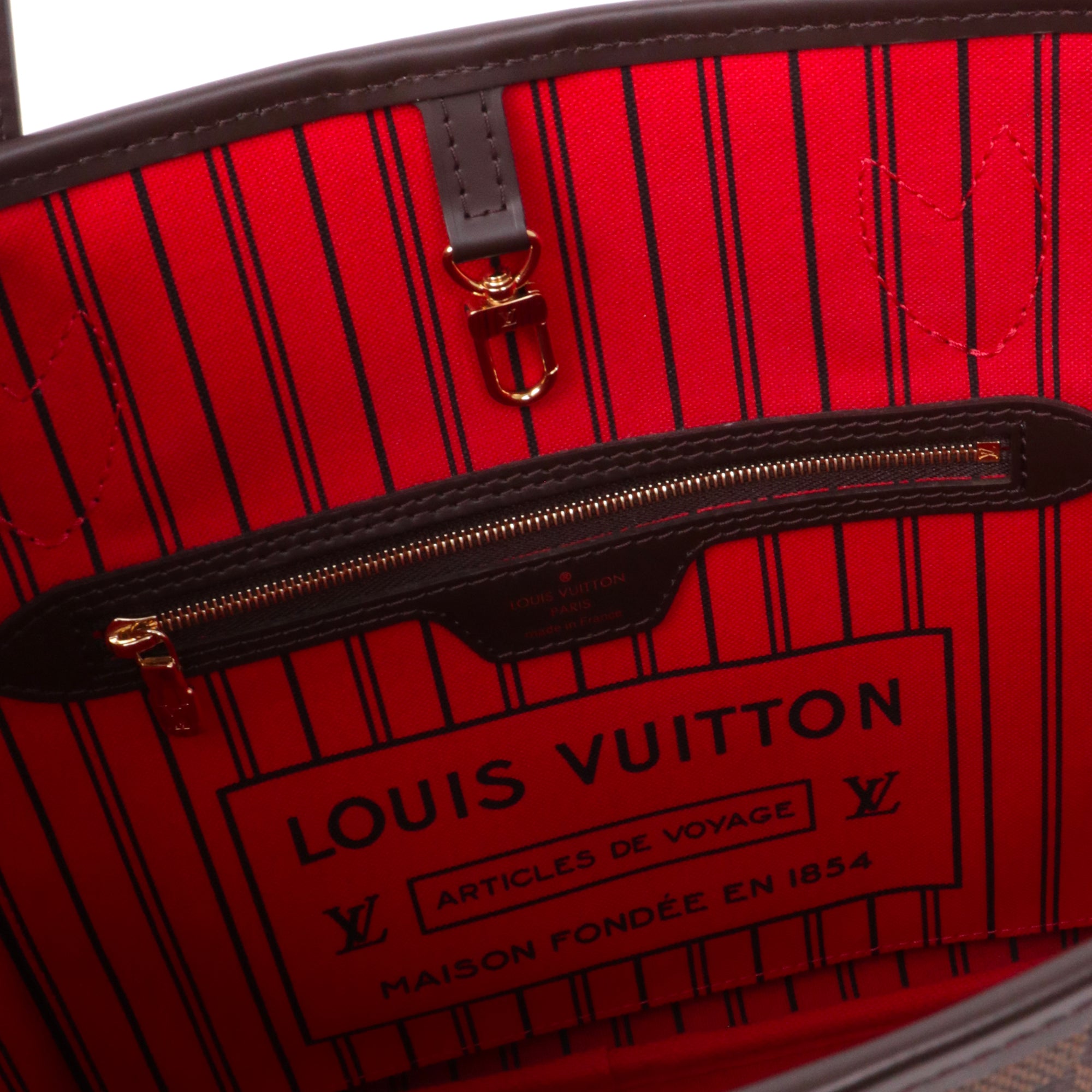 LOUIS VUITTON - Sac cabas Neverfull PM Louis Vuitton en toile damier ébène