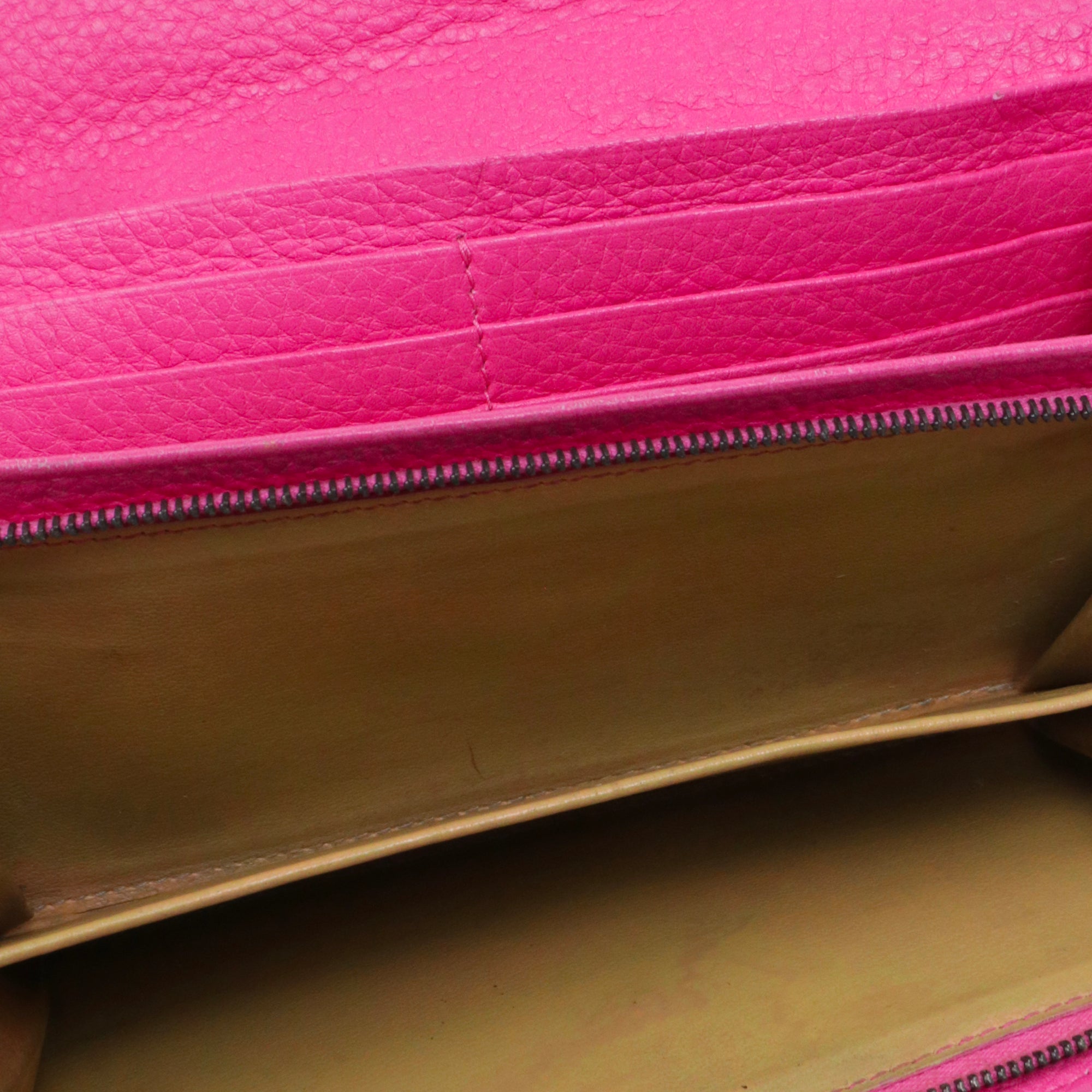 BOTTEGA VENETA - Portefeuille à rabat intrecciato Bottega Veneta en cuir rose