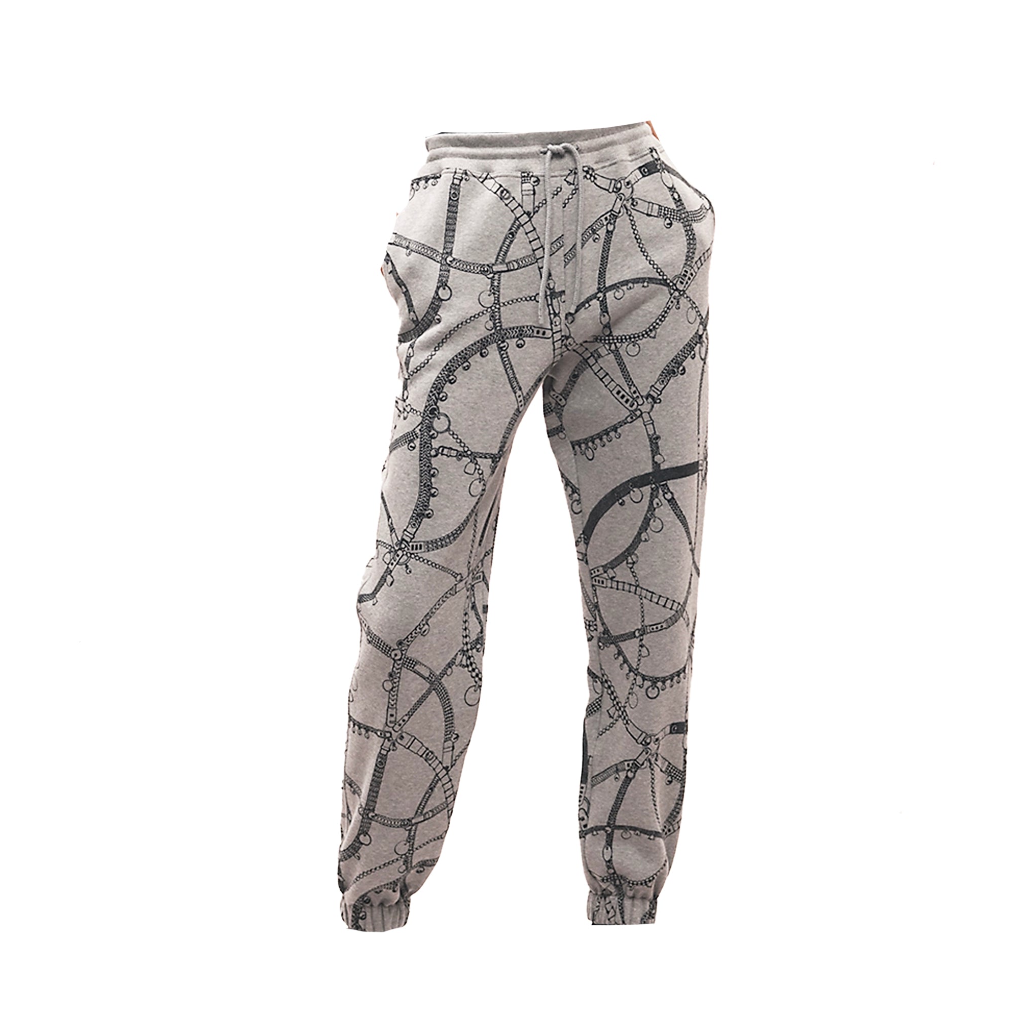 HERMÈS - Pantalon Trésor De Médor Hermès en coton gris (T42)