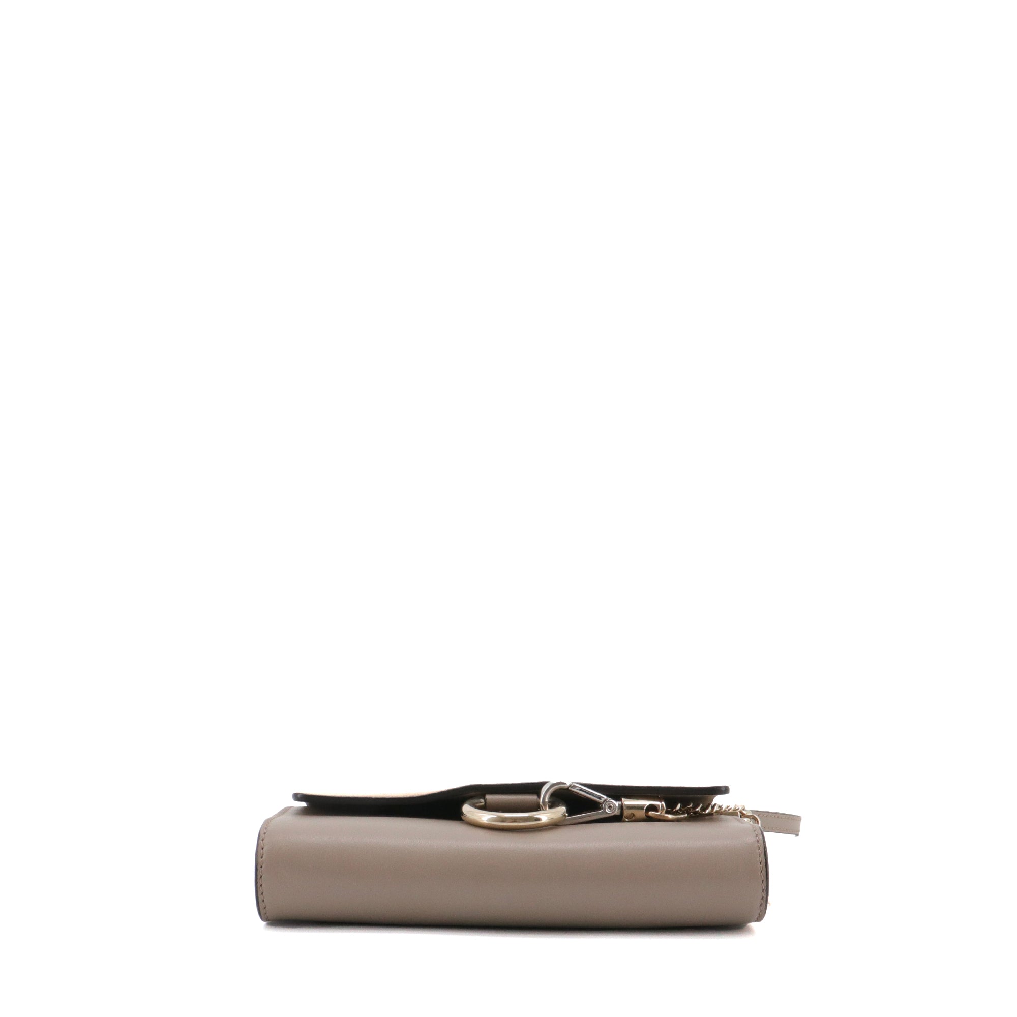 CHLOÉ - Sac à bandoulière Faye mini Chloé en cuir et daim beige