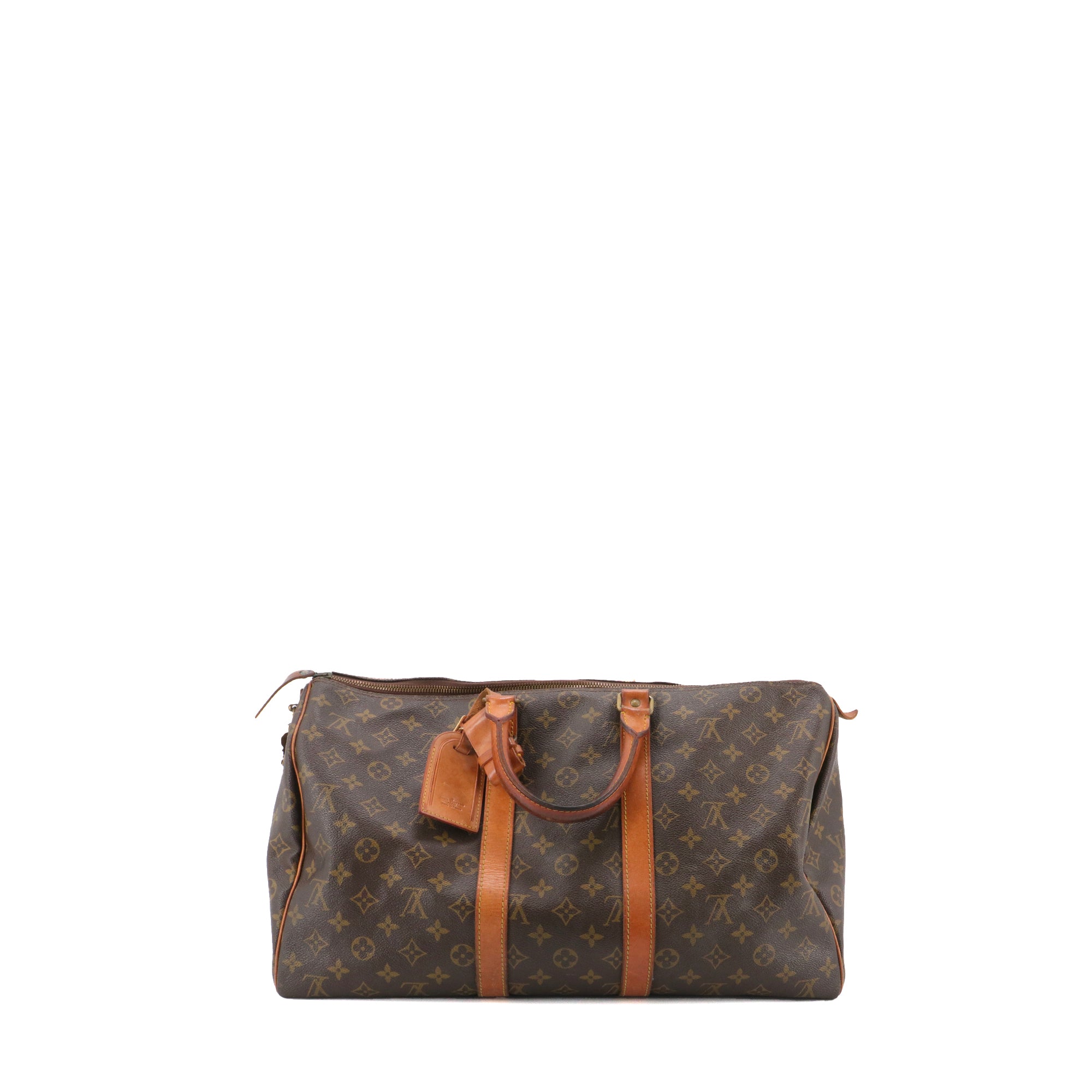 LOUIS VUITTON - Sac de voyage Keepall 50 Louis Vuitton en toile monogrammée vintage