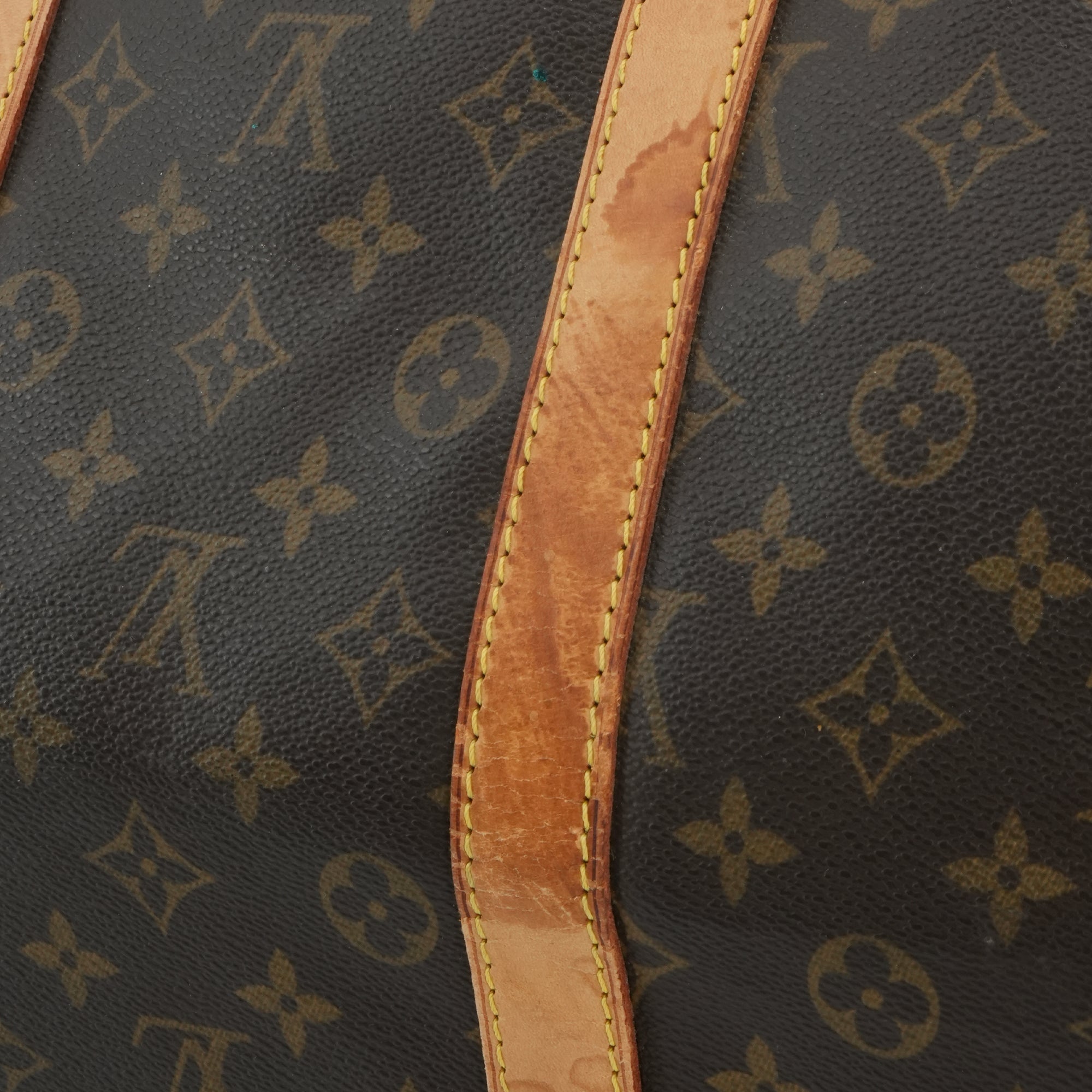 LOUIS VUITTON - Sac de voyage Keepall 55 Louis Vuitton en toile monogrammée vintage