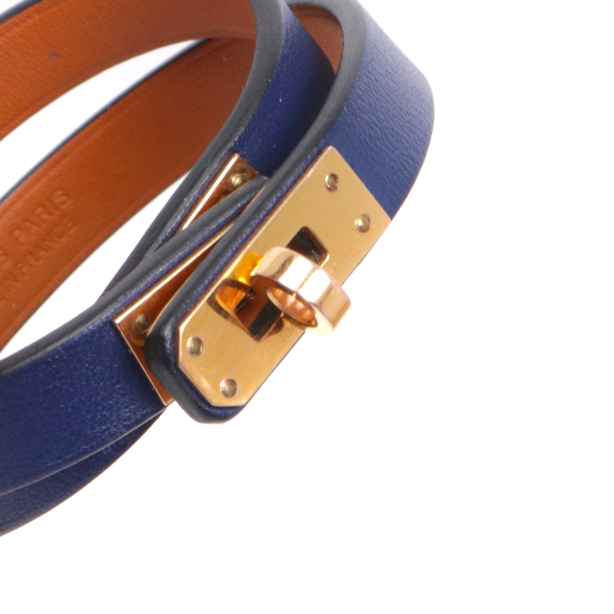 HERMÈS - Orange Clic H bracelet