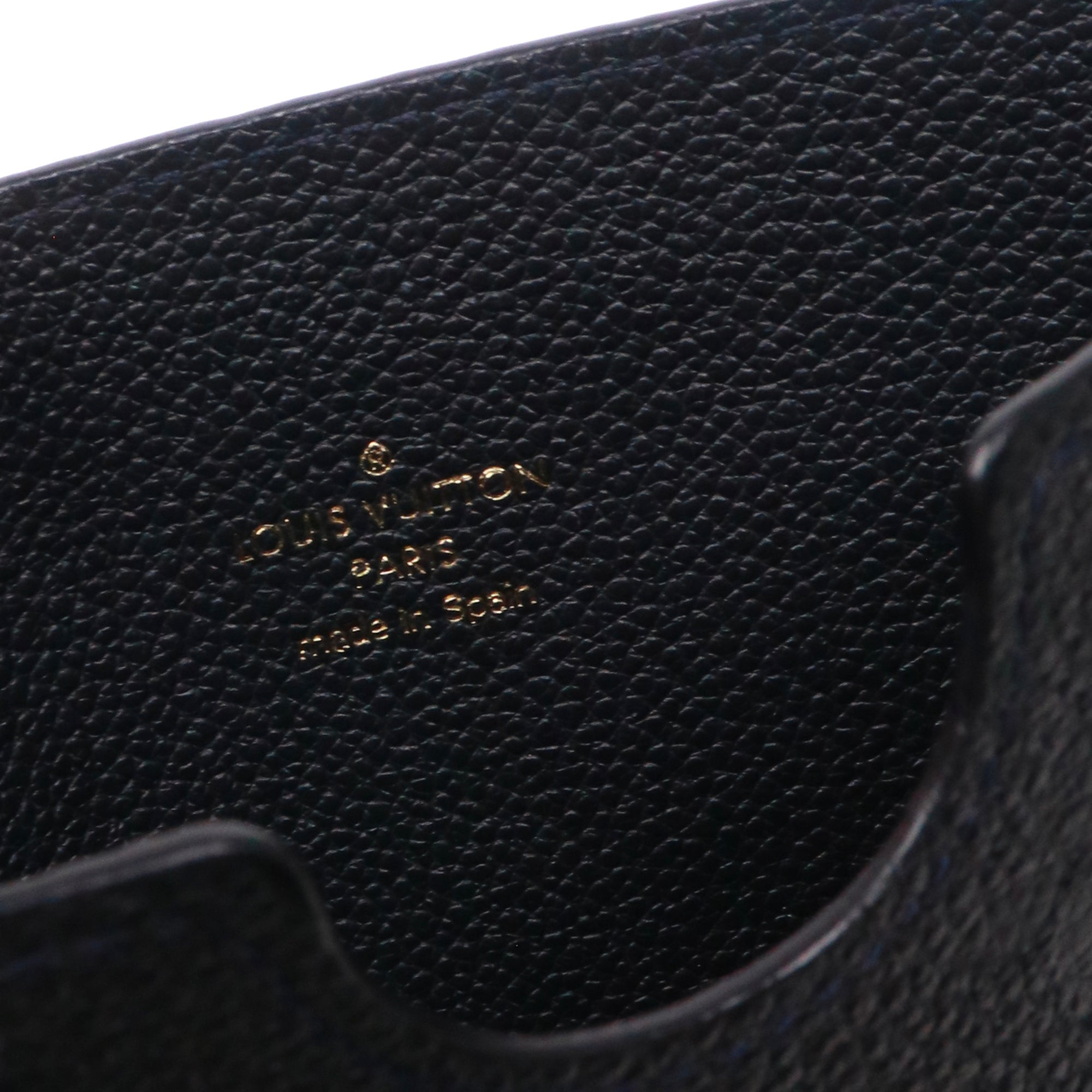 LOUIS VUITTON - Pochette iPad Louis Vuitton en cuir empreinte noir