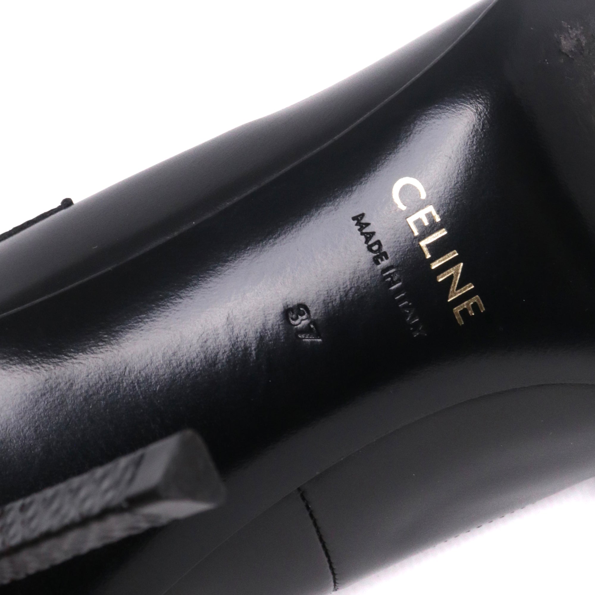CELINE - Escarpins Céline en cuir noir (T37)