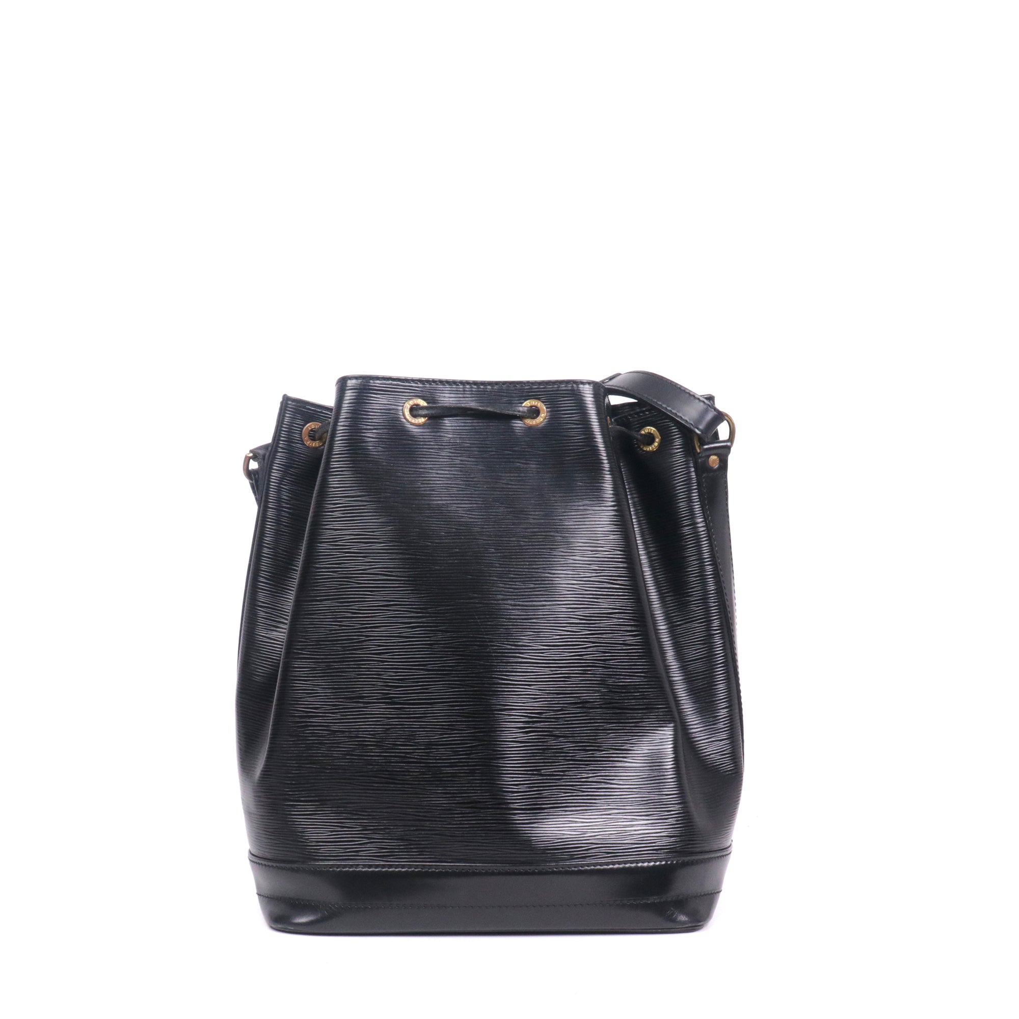 LOUIS VUITTON - Sac à épaule Noé Louis Vuitton en cuir épi noir