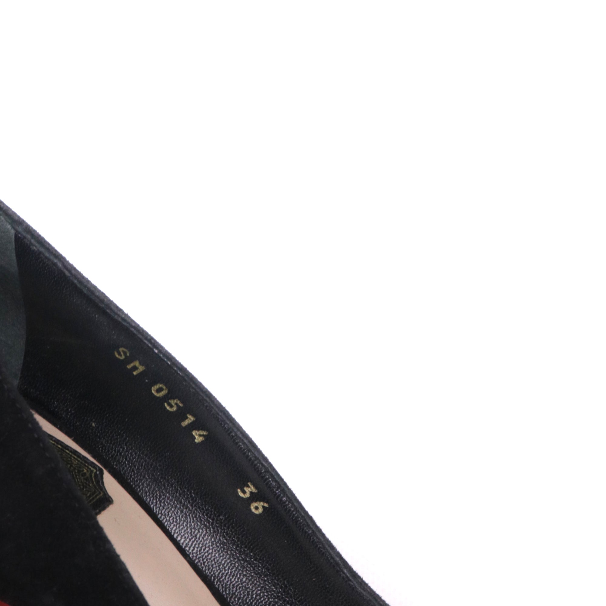 DIOR - Escarpins Dior en daim noir (T36)