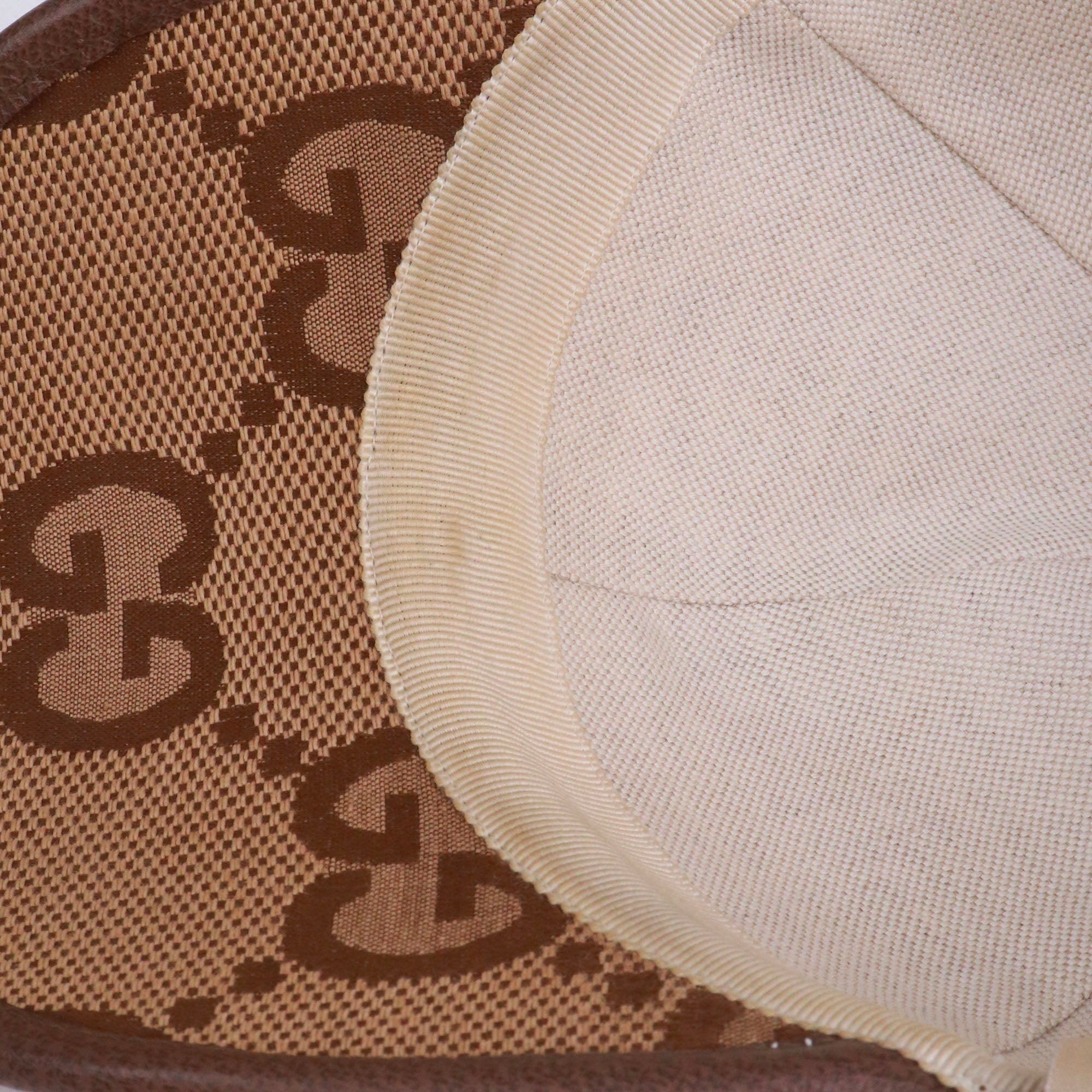 GUCCI - Casquette Gucci en toile GG Jumbo marron (XS)