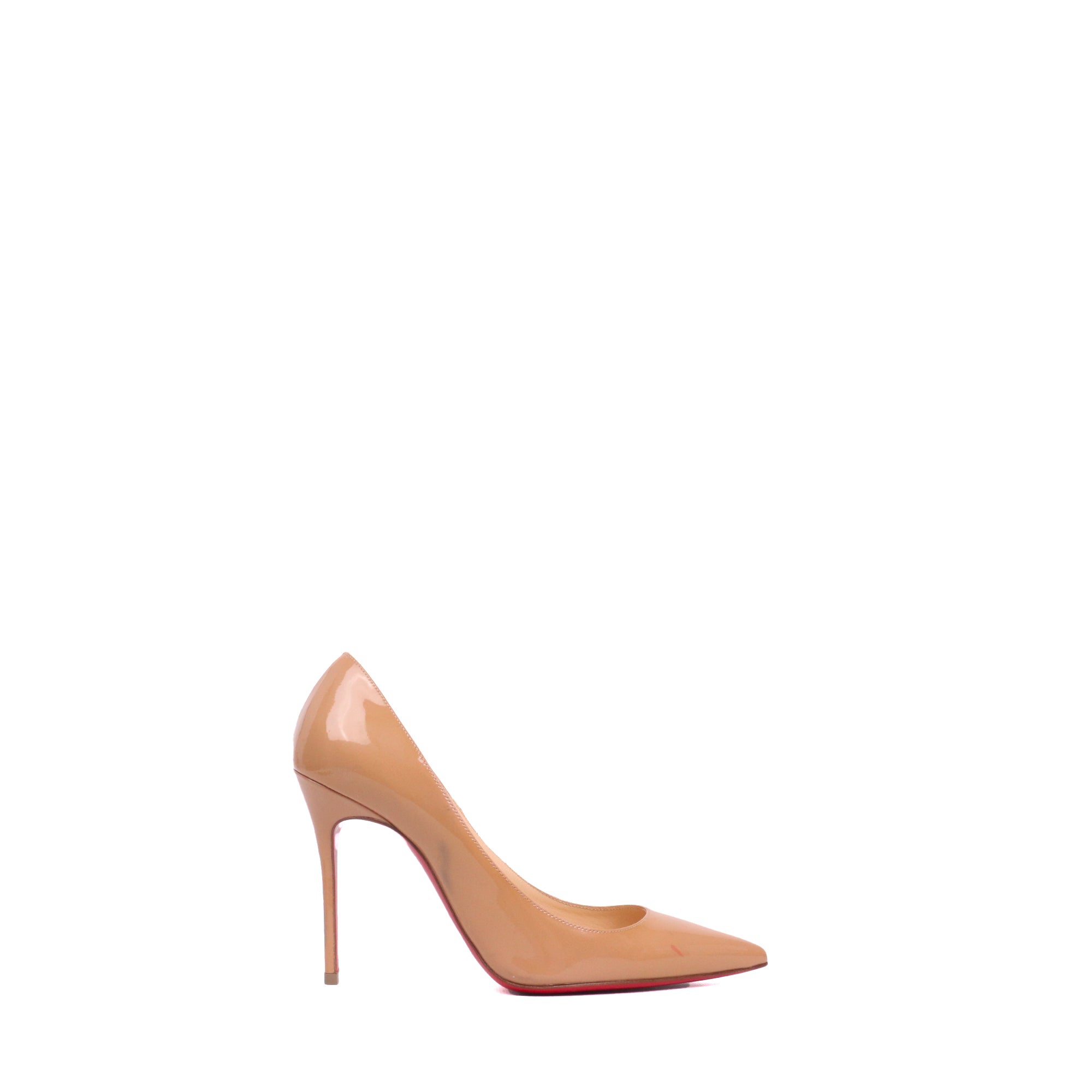 LOUBOUTIN - Louboutin So Kate pumps in black smooth leather and silver studs (T38)