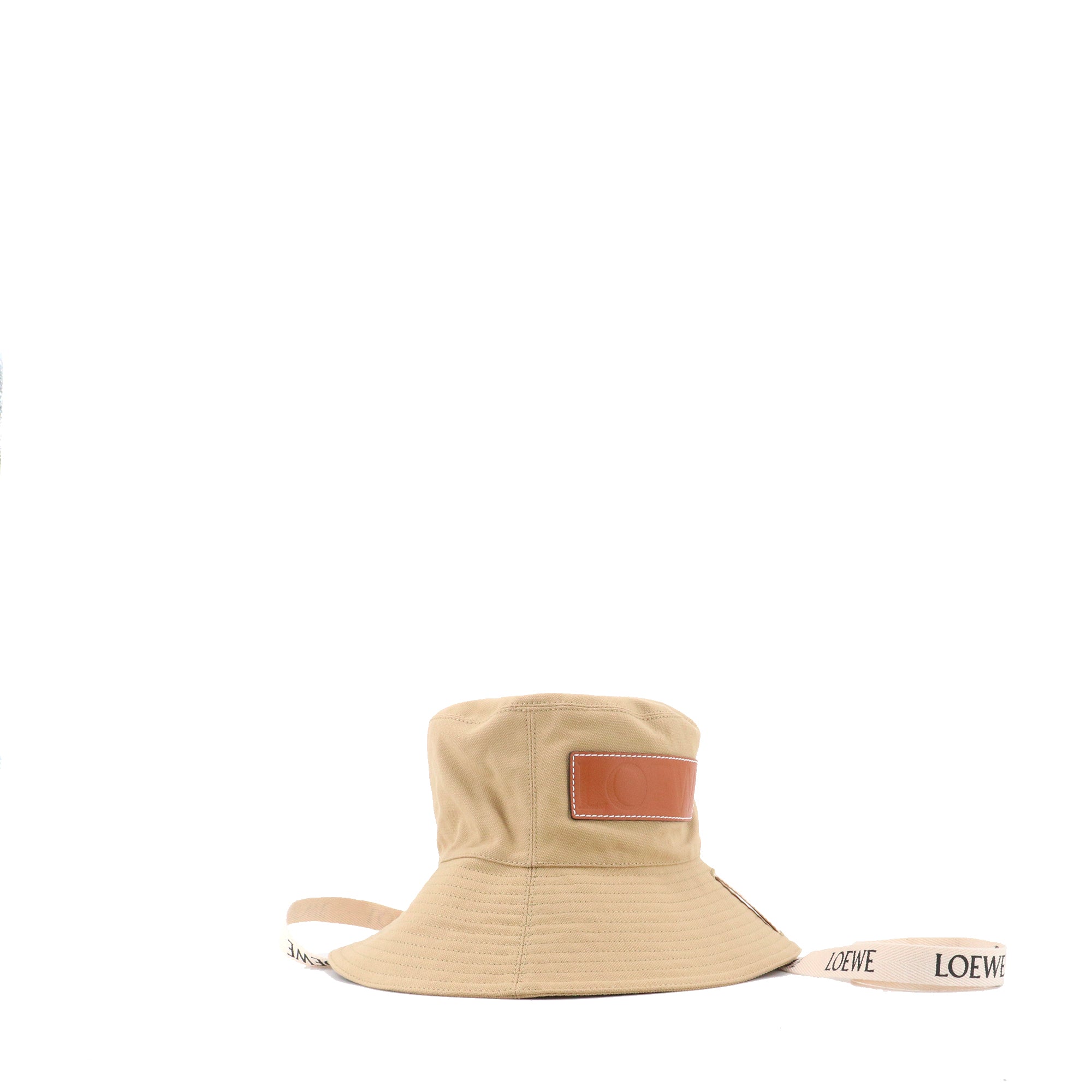 LOEWE - Chapeau Fisherman Loewe en coton beige (T57)