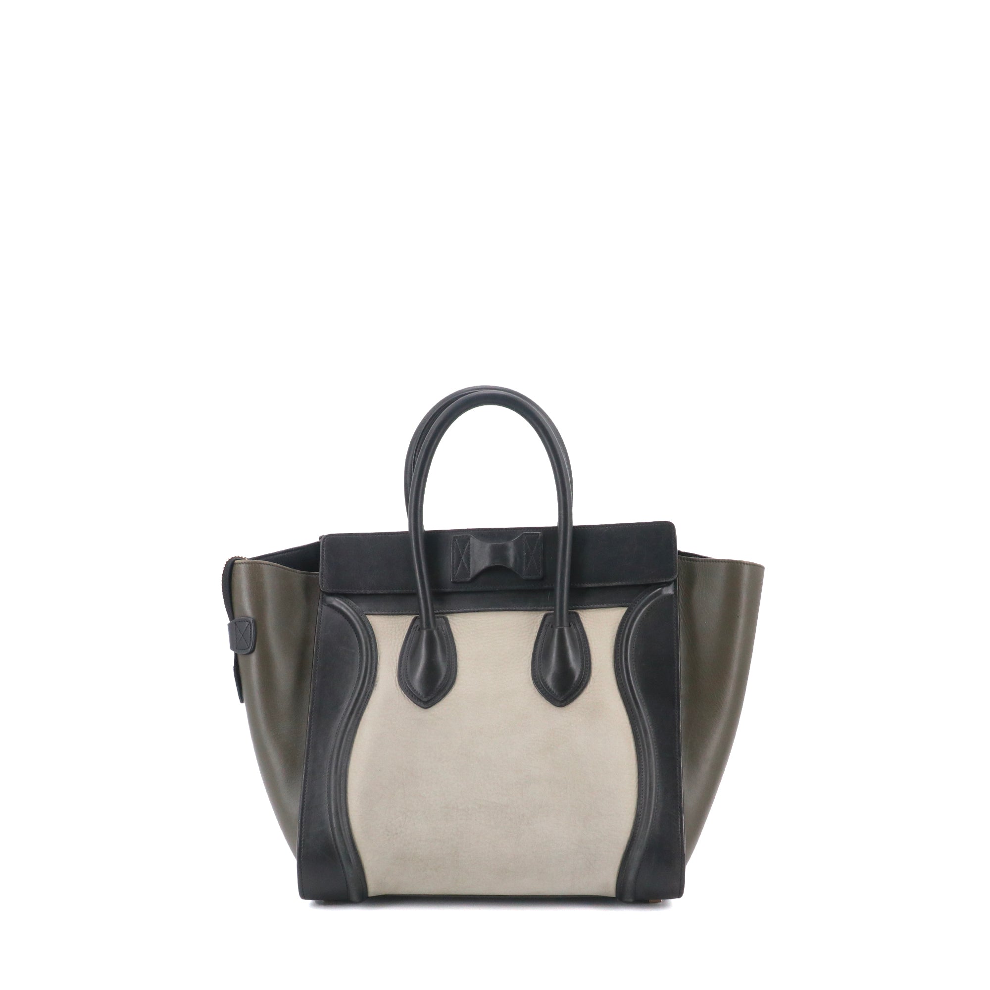 CELINE - Sac à main Luggage Celine en cuir tricolore