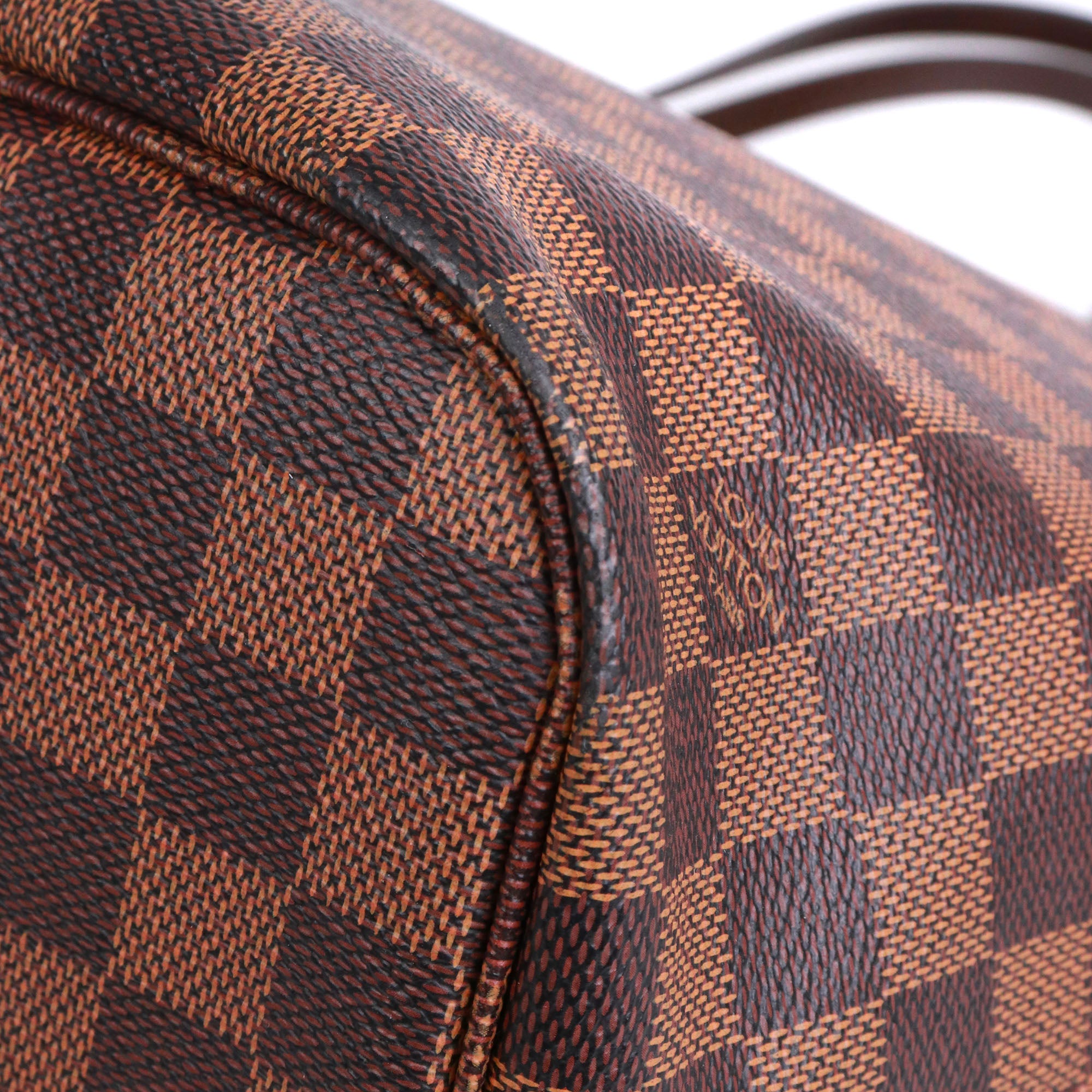 LOUIS VUITTON - Sac cabas Neverfull MM Louis Vuitton en toile enduite damier ébène