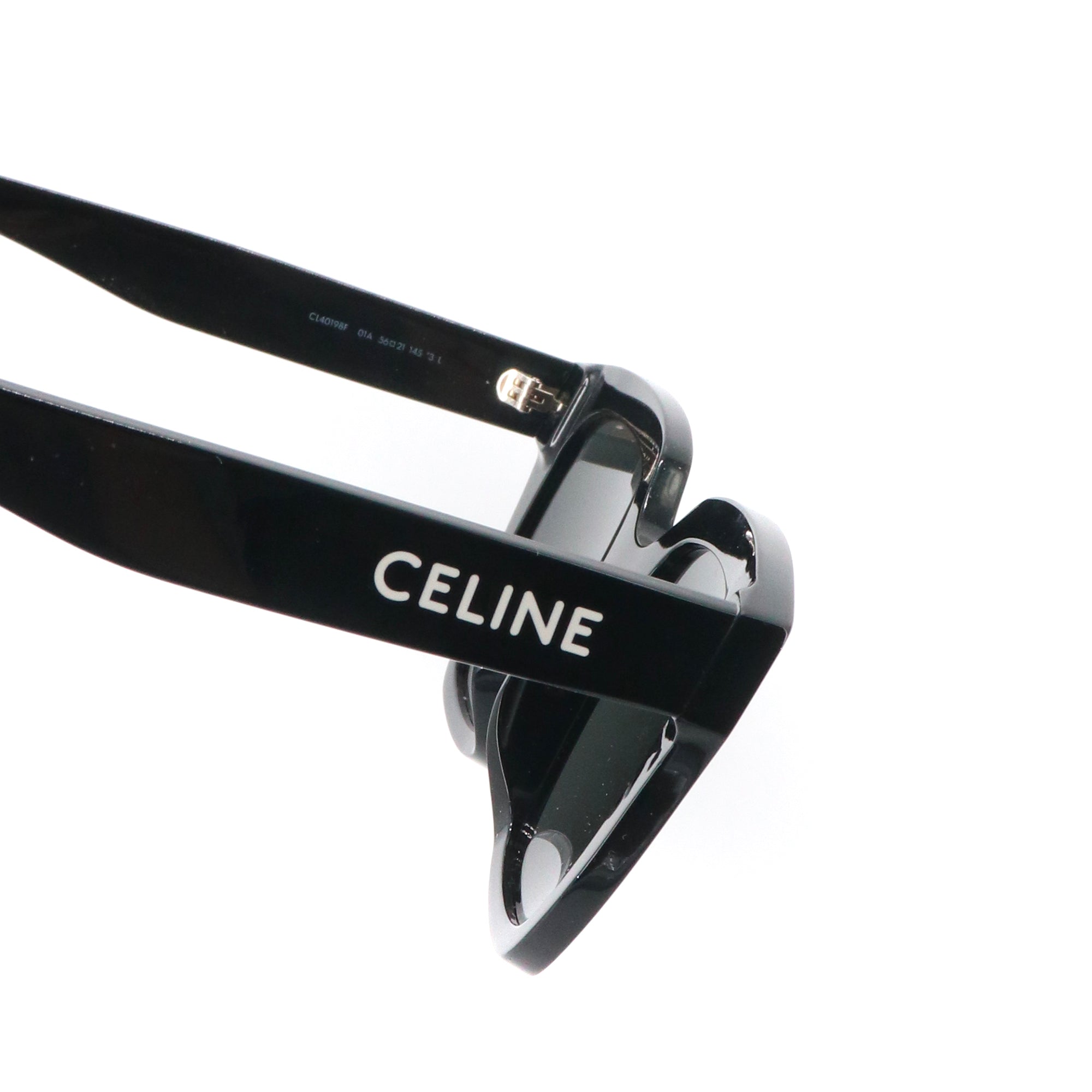 CELINE - Lunettes de soleil Monochroms 03 Céline en acétate noir