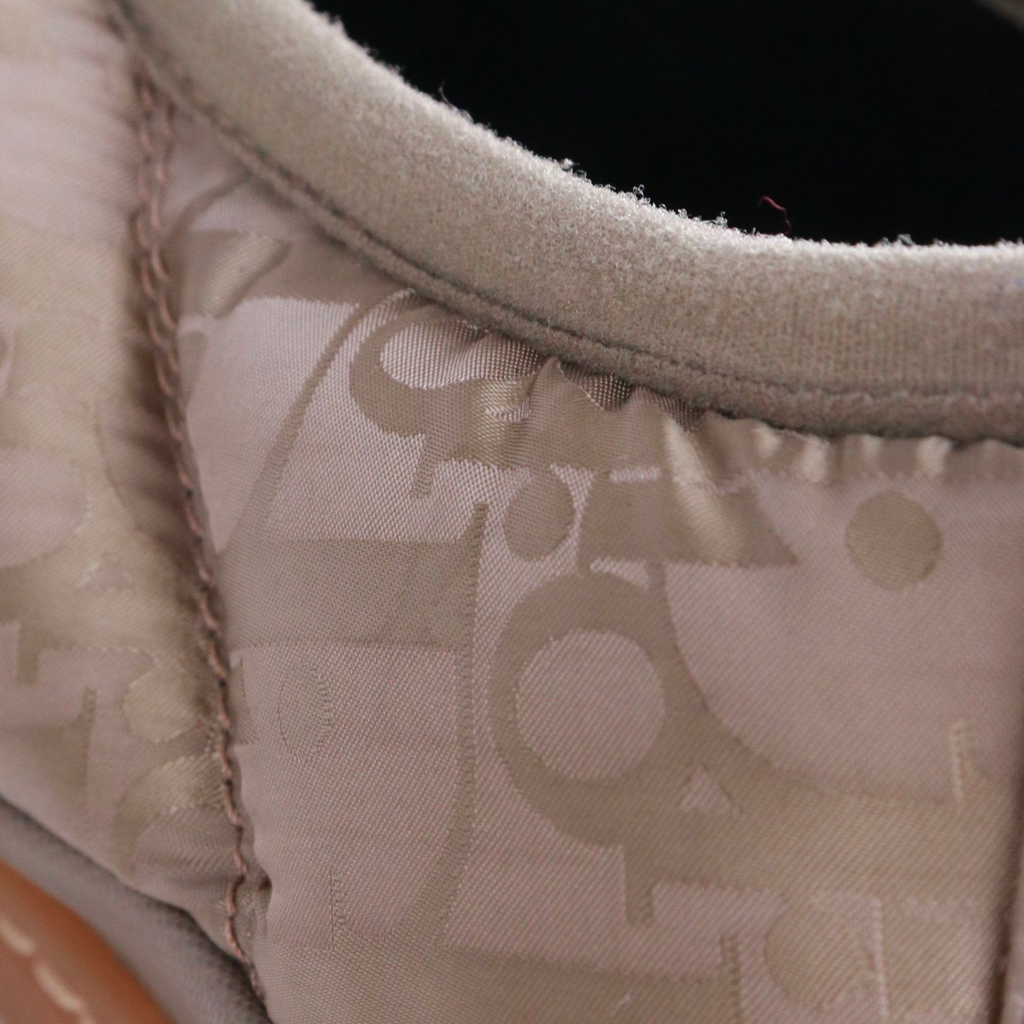 DIOR - Sandales Snow Slipper en toile Dior oblique kaki (T43)