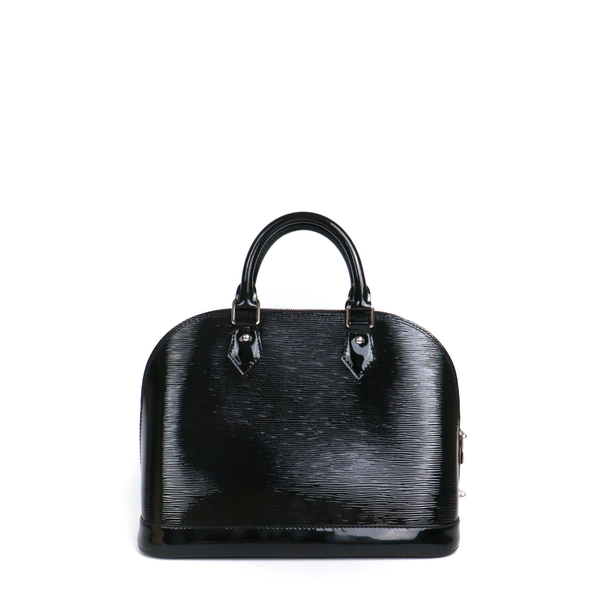 LOUIS VUITTON - Sac à main Alma PM Louis Vuitton en cuir épi verni noir