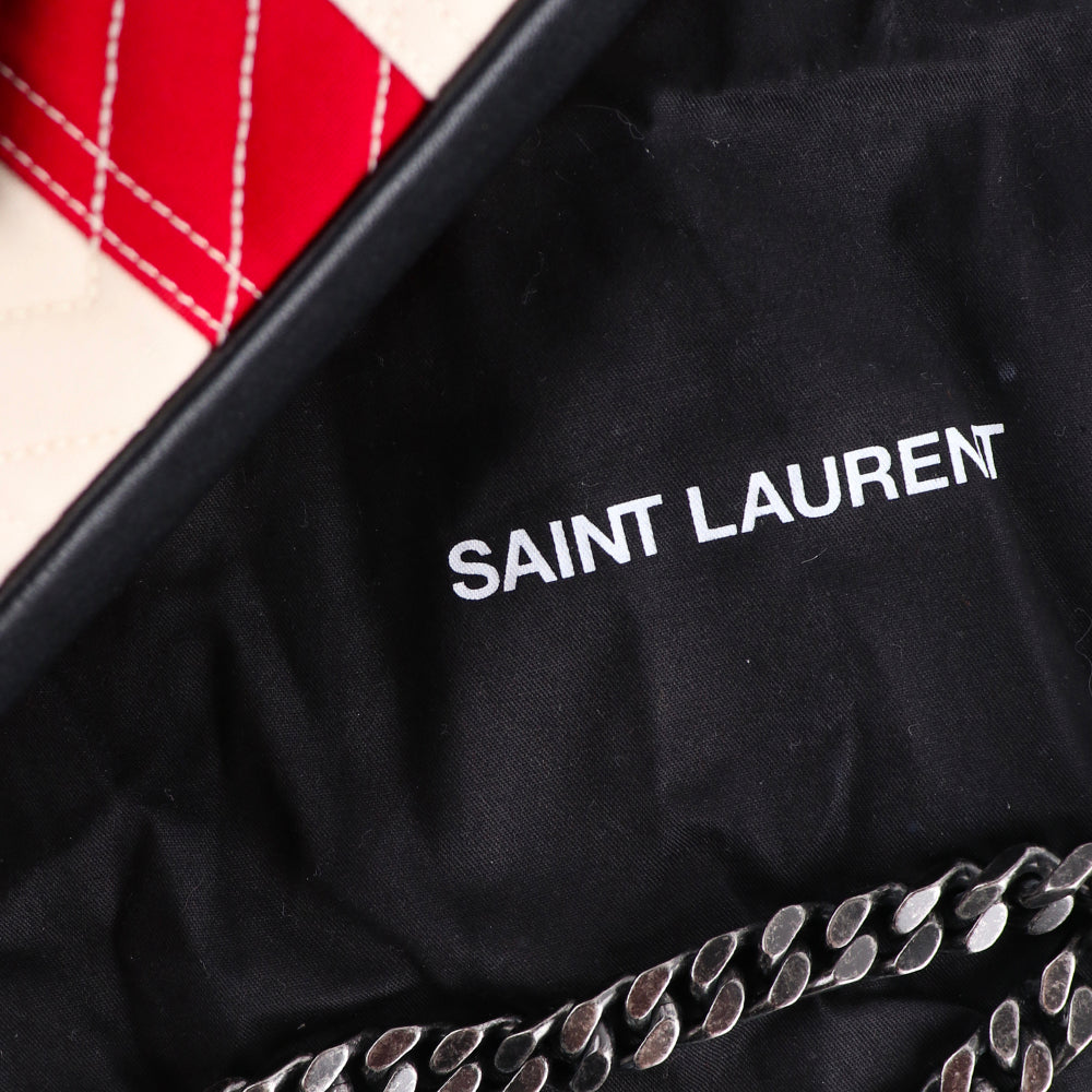 SAINT LAURENT - Sac à épaule Collège small en toile USA