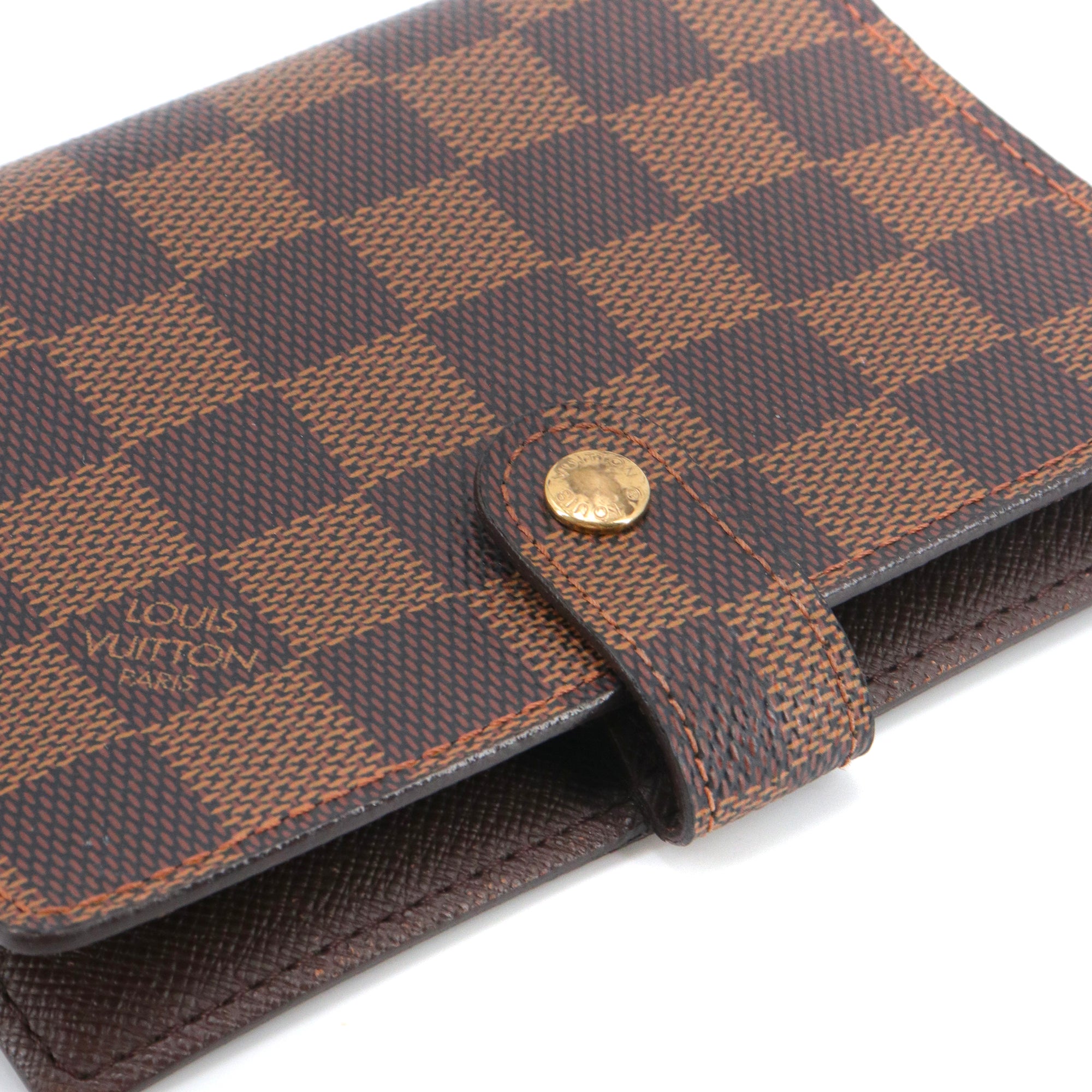 LOUIS VUITTON - Couverture agenda PM Louis Vuitton en toile damier ébène