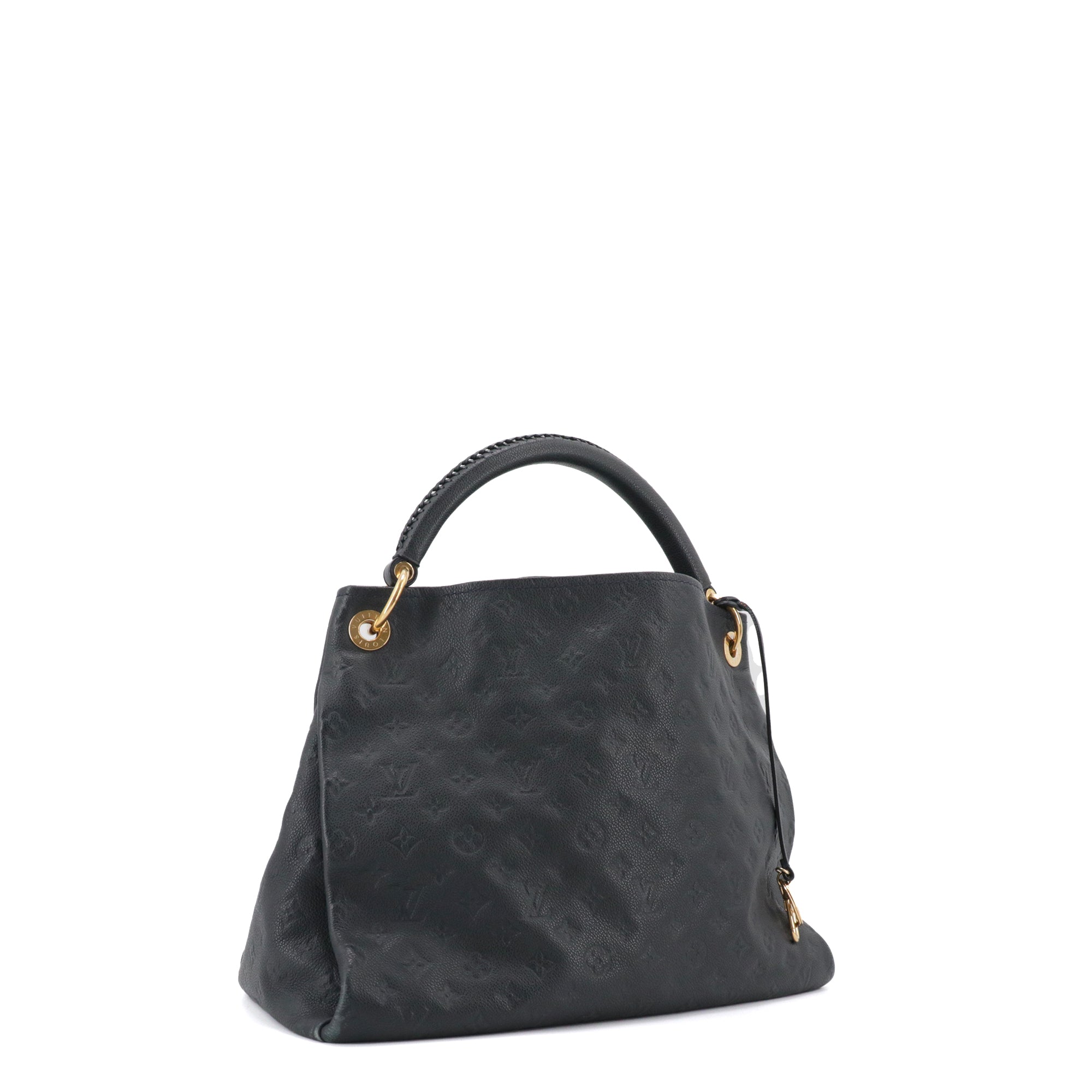 LOUIS VUITTON - Sac cabas Artsy MM Louis Vuitton en cuir empreinte bleu marine