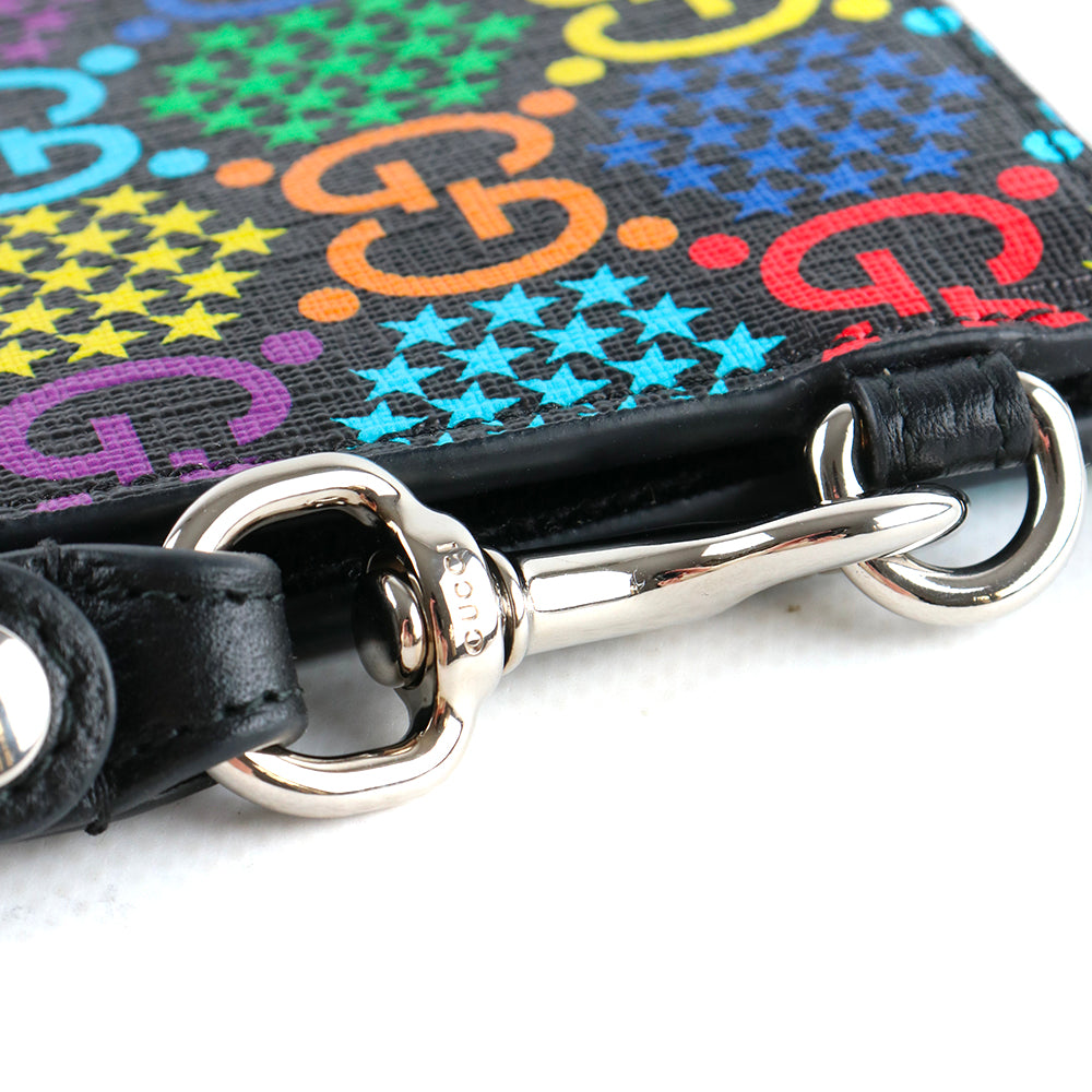 GUCCI - Pochette en cuir multicolore monogrammée
