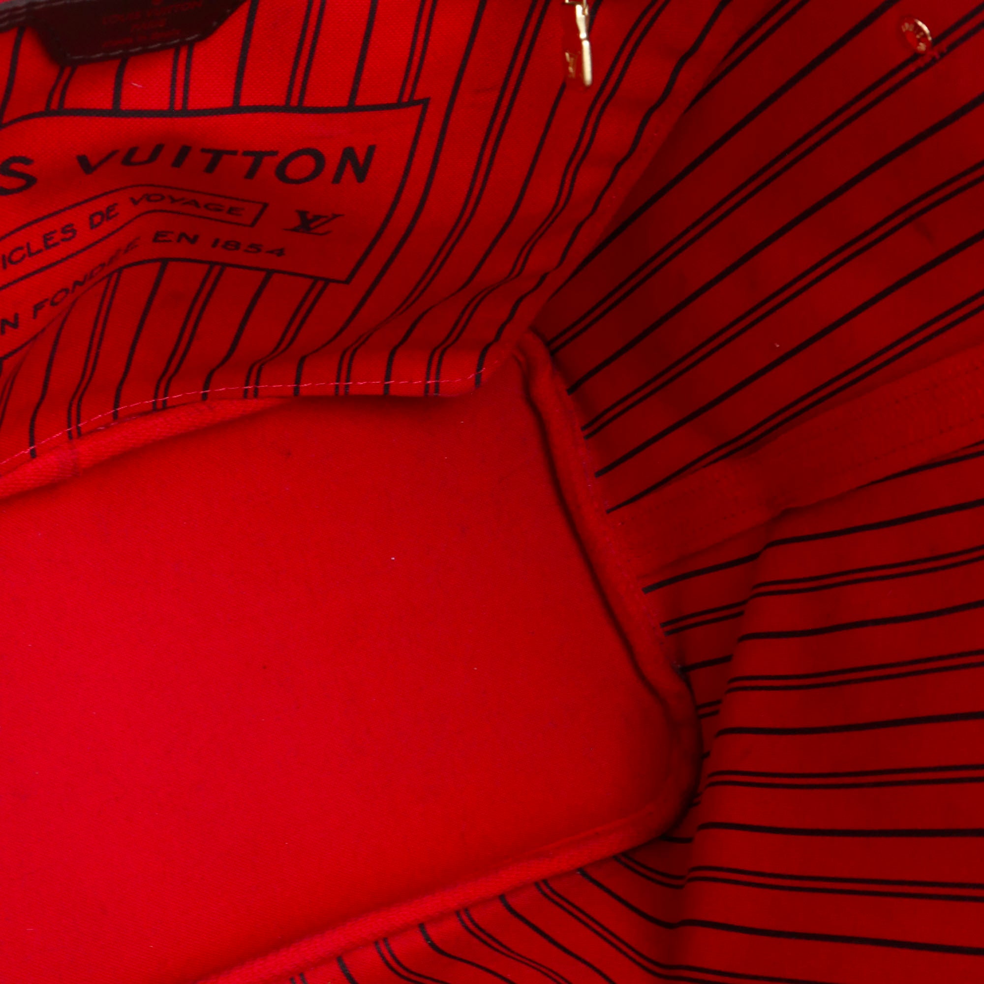 LOUIS VUITTON - Sac cabas Neverfull MM Louis Vuitton en toile damier ébène