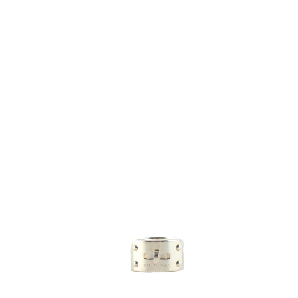 HERMÈS - Bague Kelly en argent (T53)