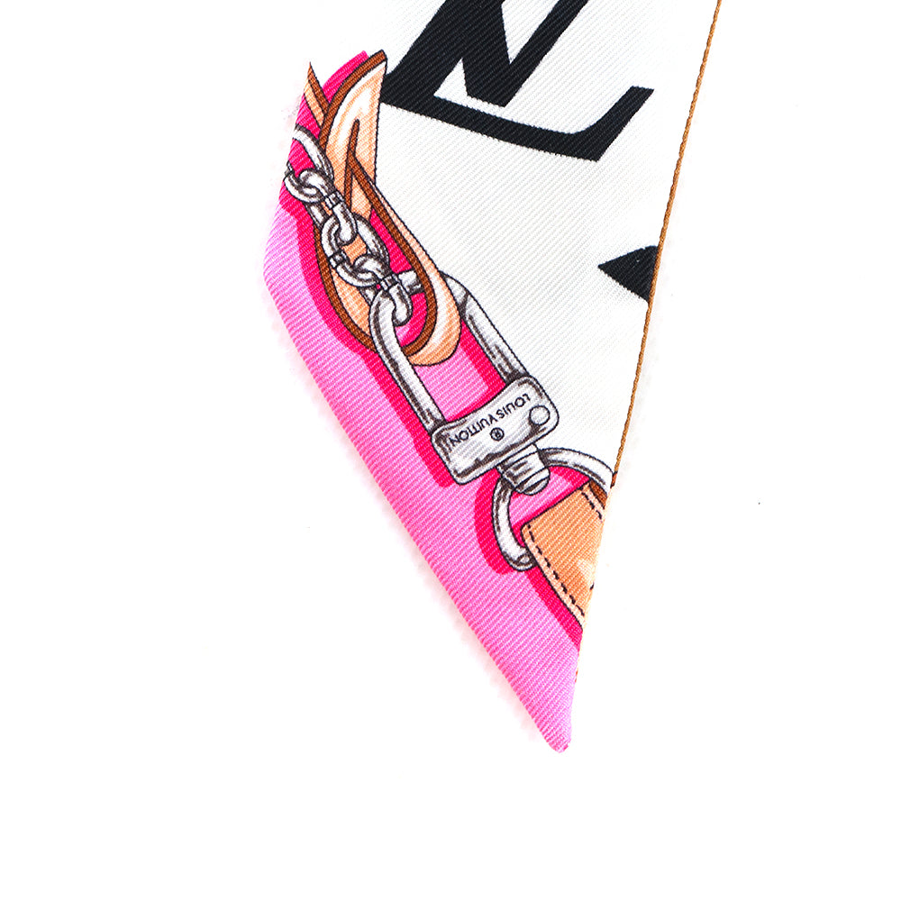 LOUIS VUITTON - Fine monogram silk twilly