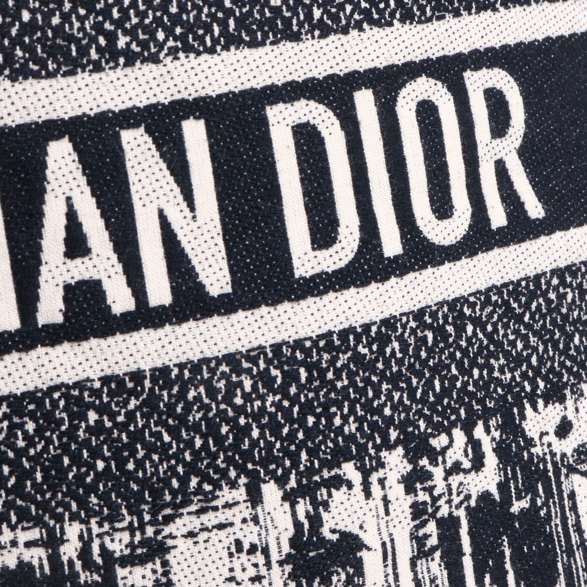 DIOR - Totebag Dior en coton bleu marine