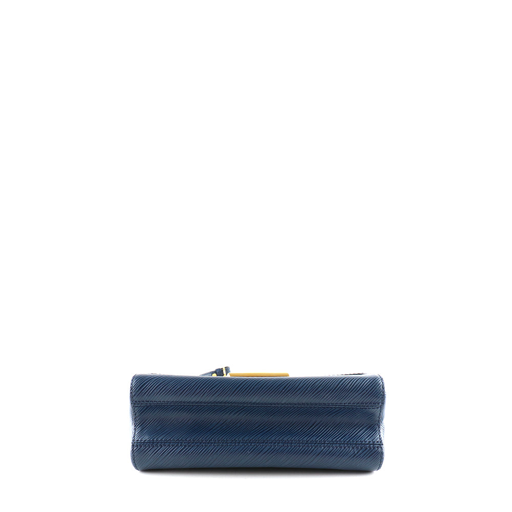 LOUIS VUITTON - Sac à bandoulière Twist MM en cuir épi bleu marine