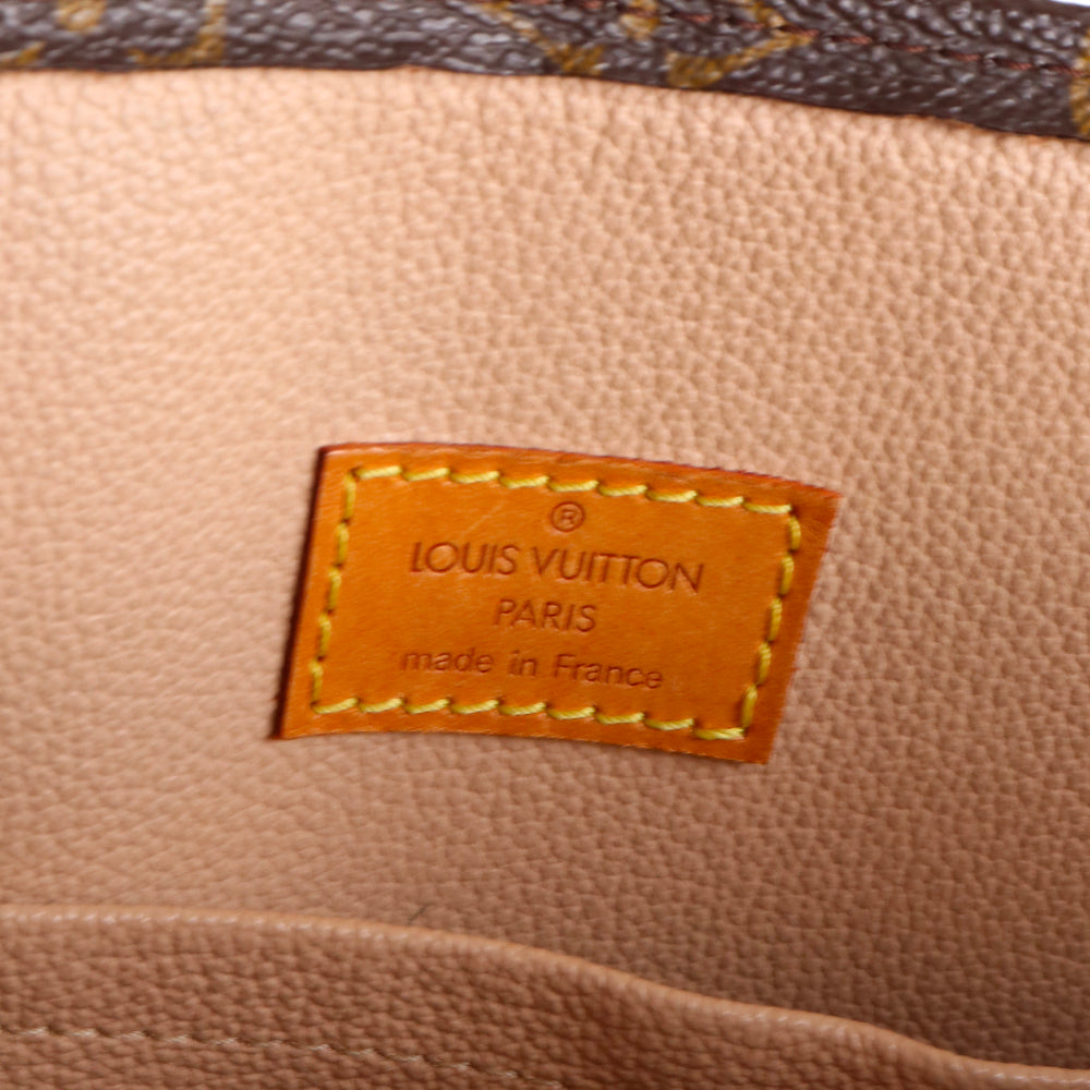 LOUIS VUITTON - Sac cabas plat en toile enduite monogrammée