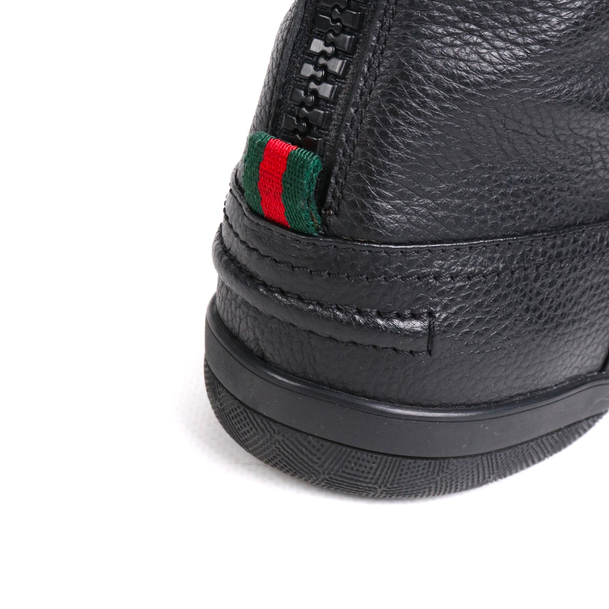 GUCCI - Bottes Gucci en cuir noir (T38,5)