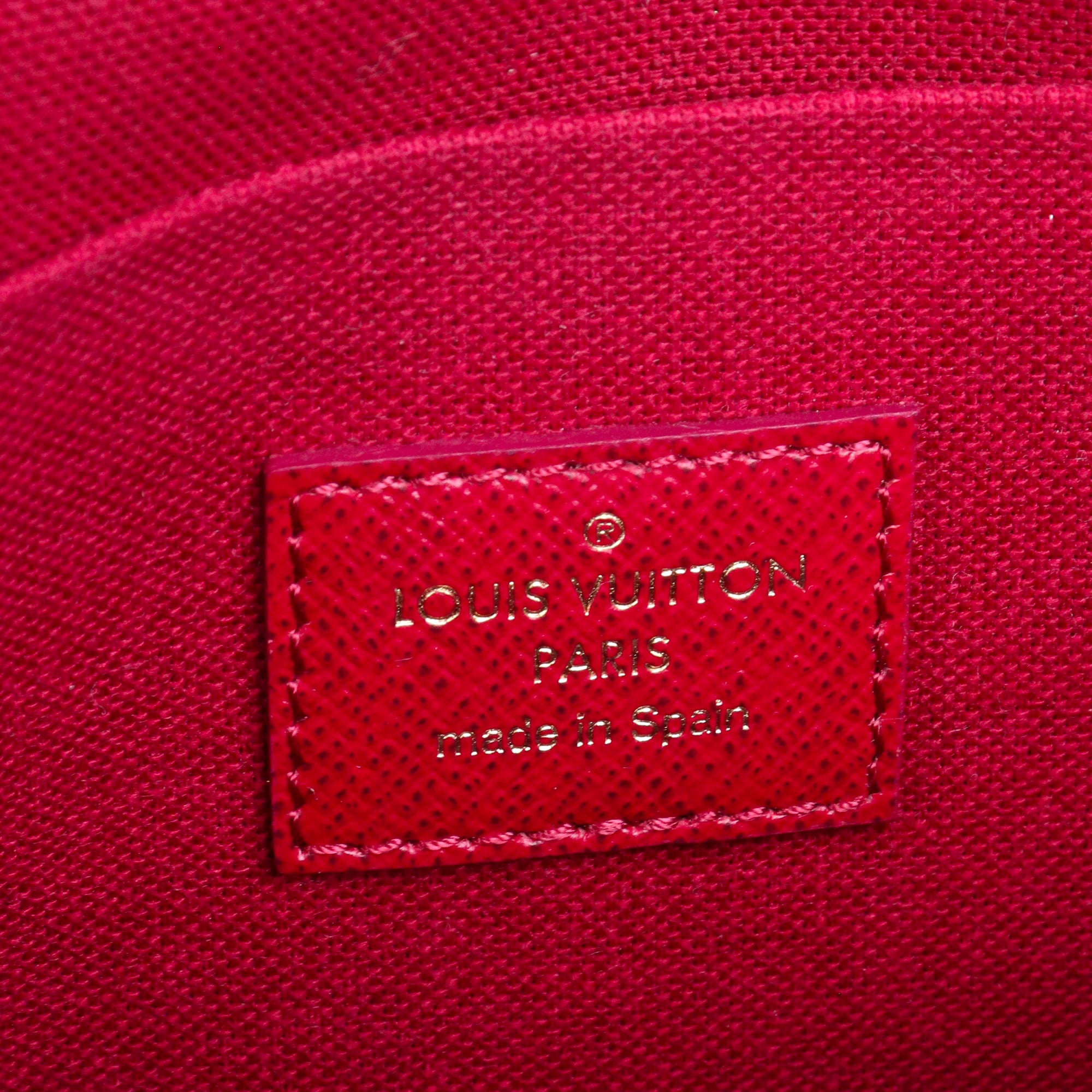 LOUIS VUITTON - Pochette Félicie Louis Vuitton en toile monogrammée marron