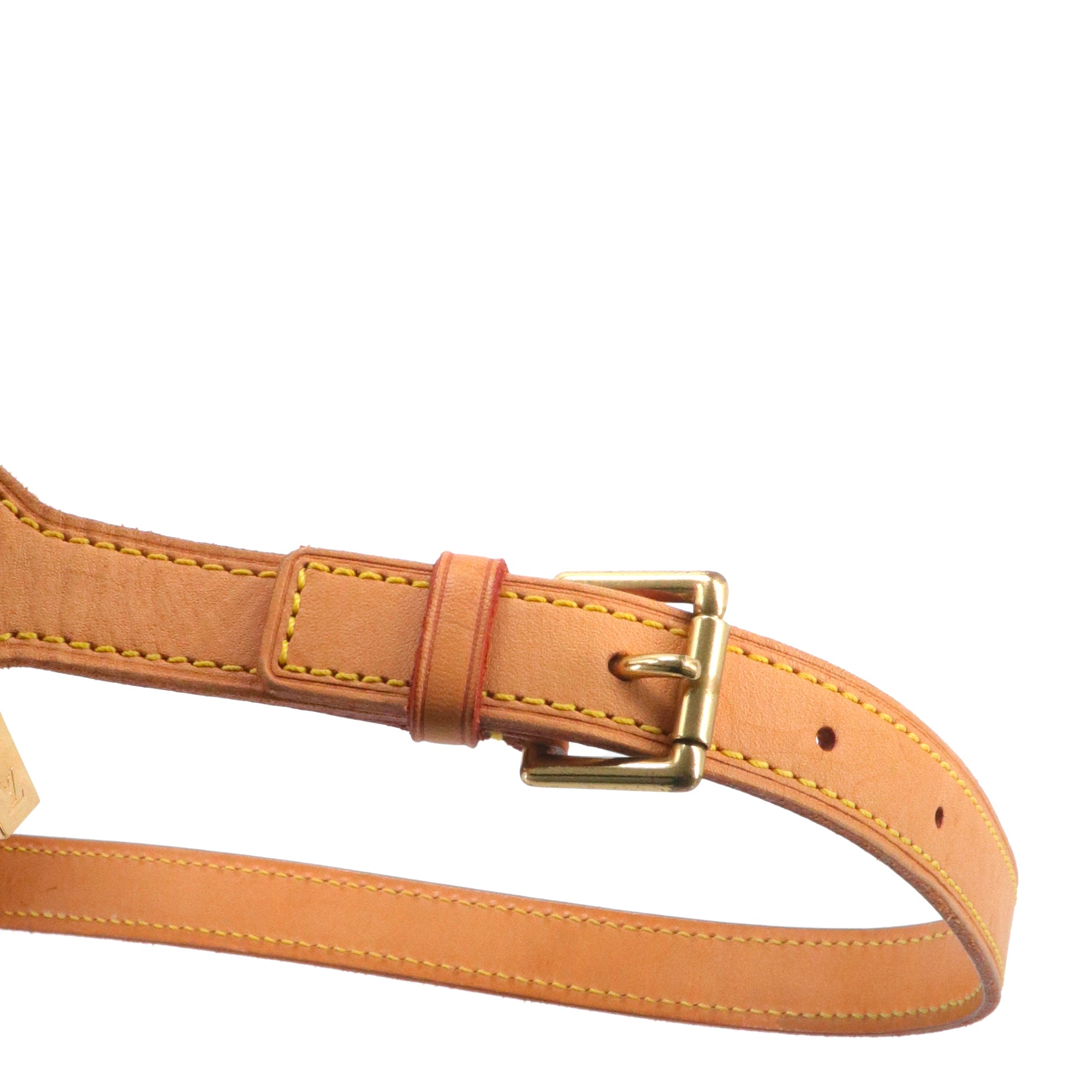 LOUIS VUITTON - NéoNoé shoulder bag in monogram canvas and poppy red leather
