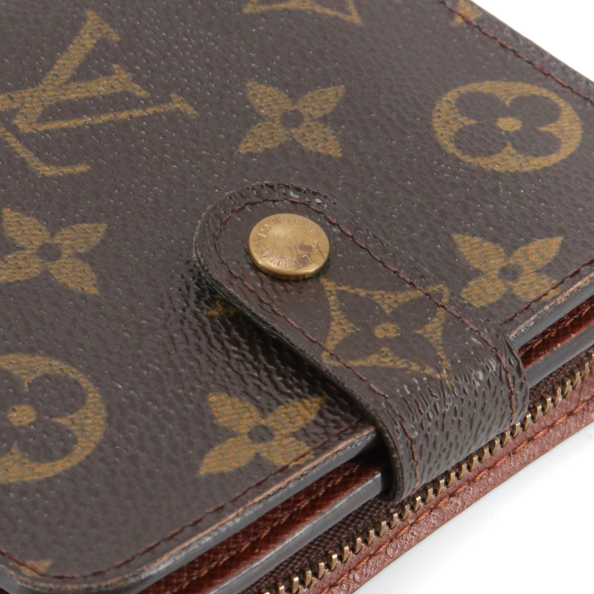 LOUIS VUITTON - Porte-monnaie Louis Vuitton en toile monogrammée