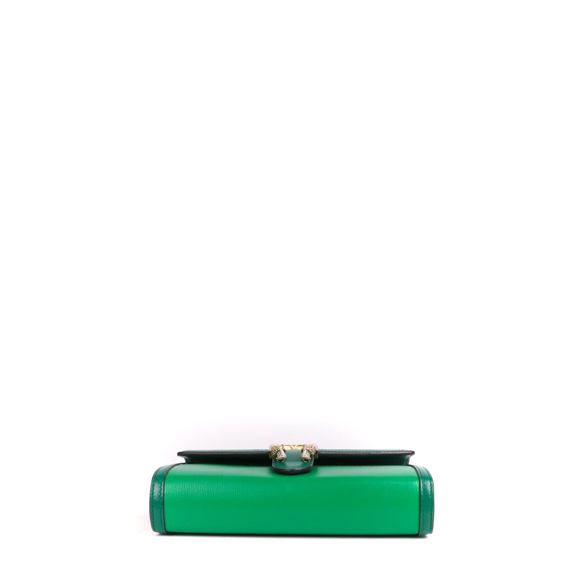 GUCCI - Sac à bandoulière Dionysus Wallet On Chain Gucci en cuir vert