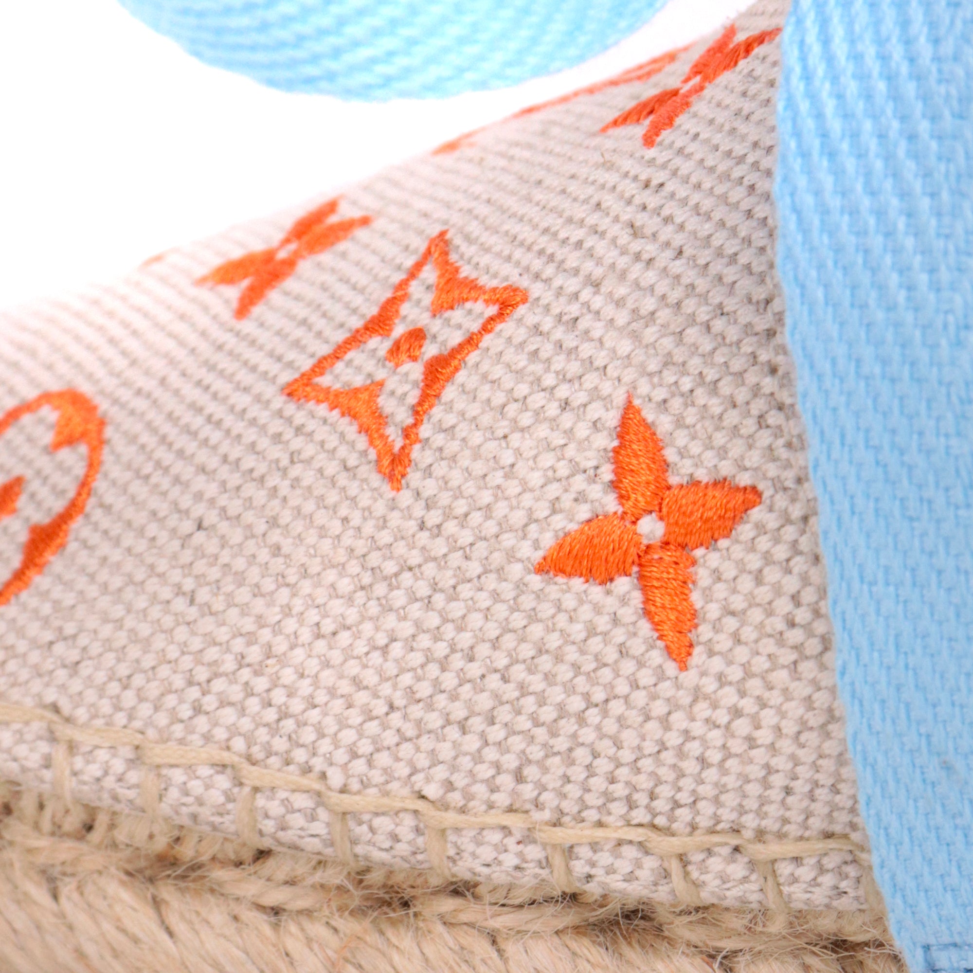 LOUIS VUITTON - Espadrilles Starboard Louis Vuitton en toile monogrammée orange (T38)