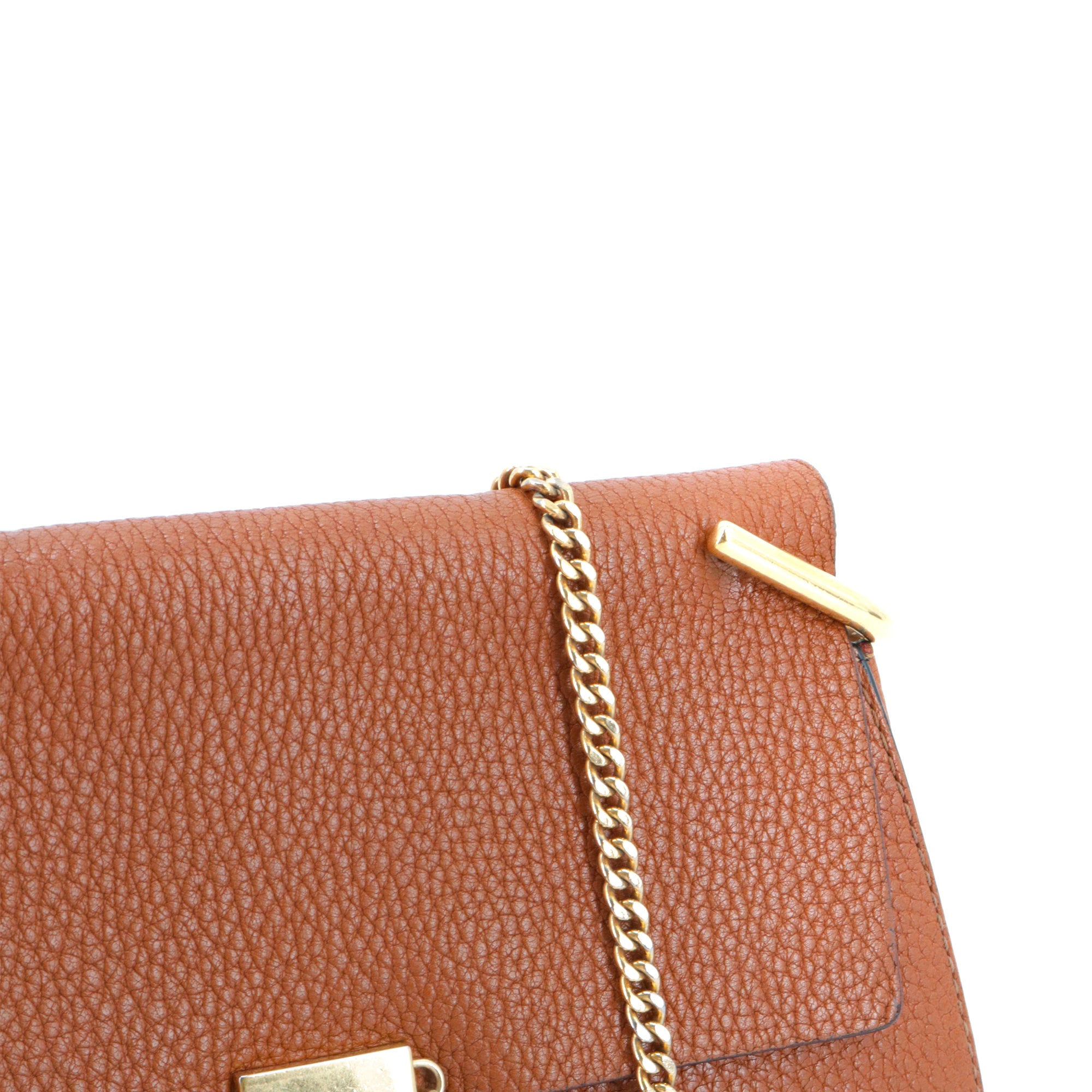 CHLOÉ - Sac à bandoulière Drew Chloé  en cuir grainé marron