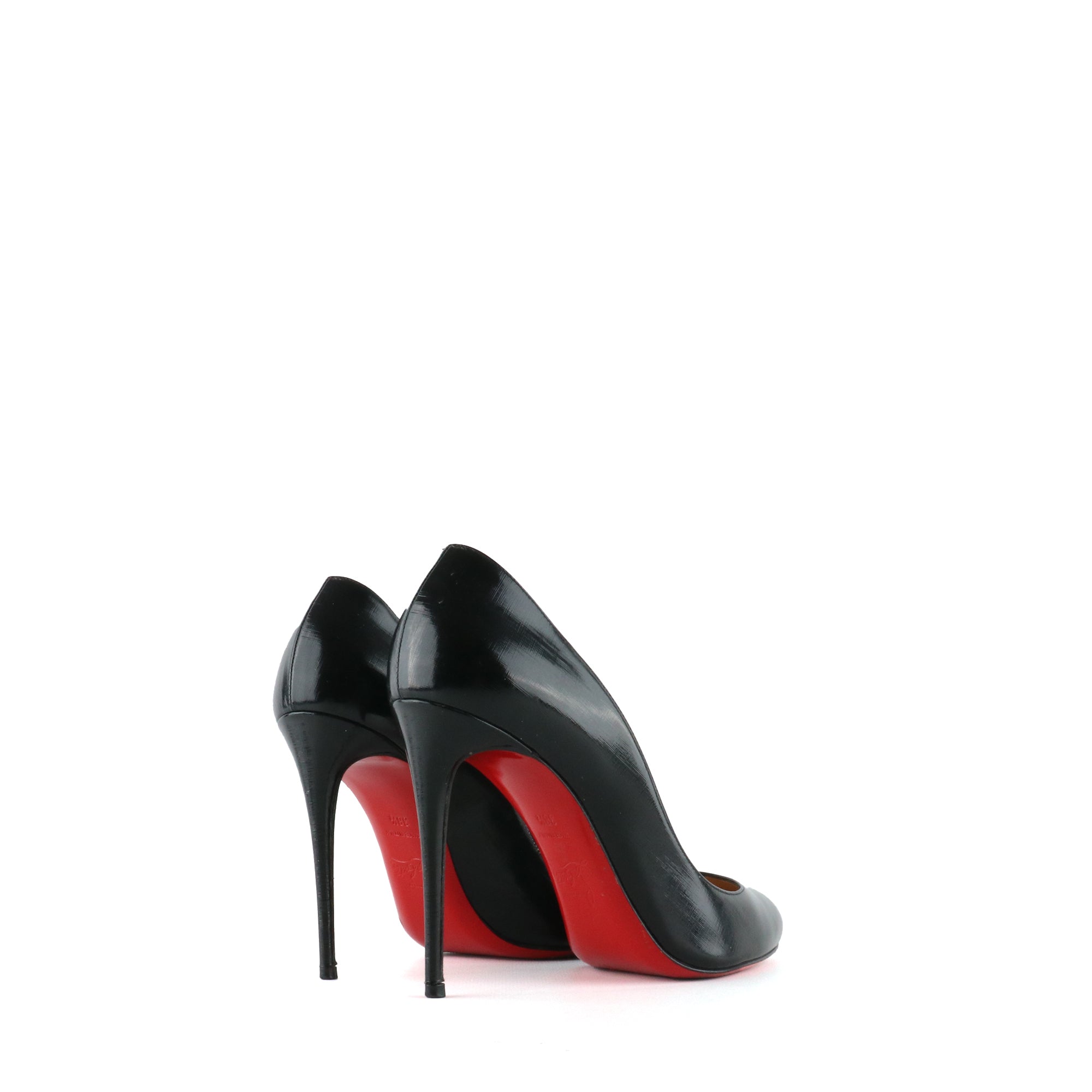 LOUBOUTIN - Escarpins Dorissima en cuir noir (T38,5)