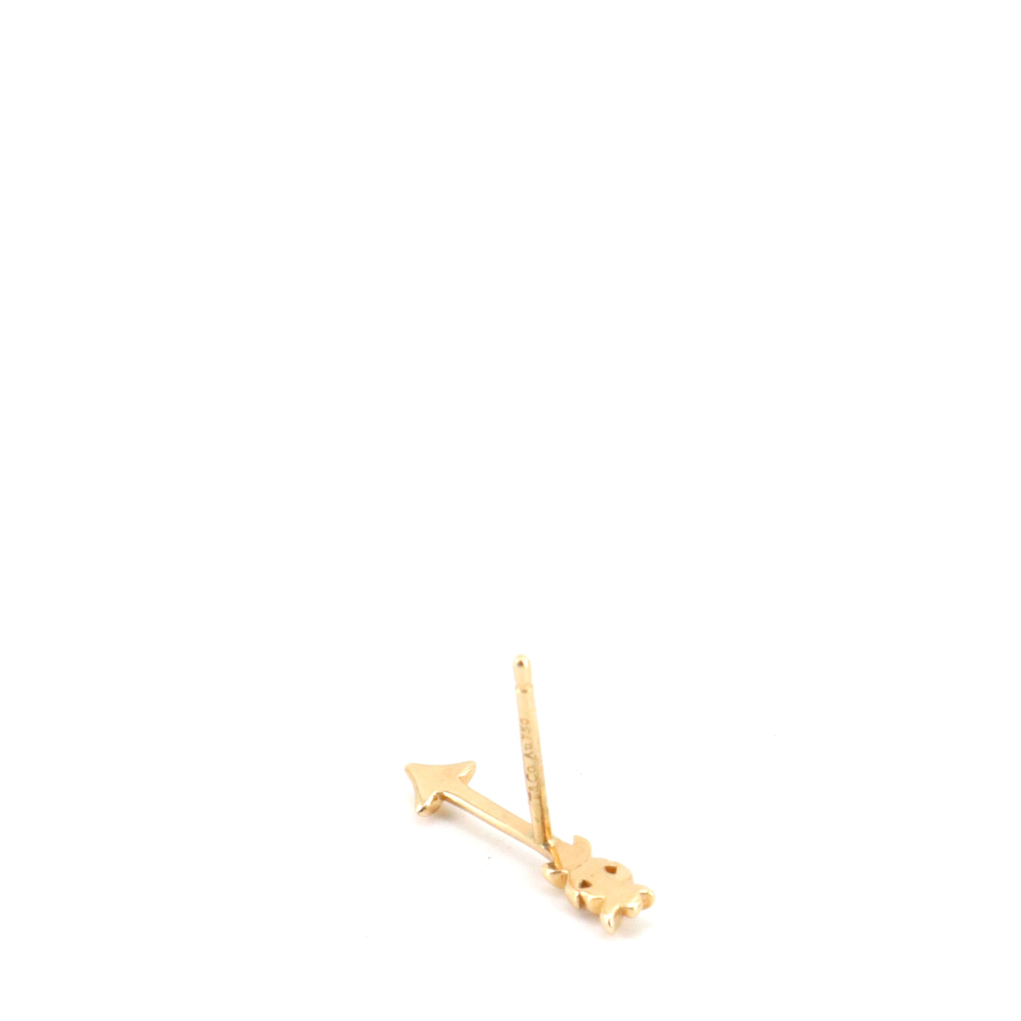 TIFFANY & CO - Mono boucle d'oreille Flèche Tiffany & Co en or jaune