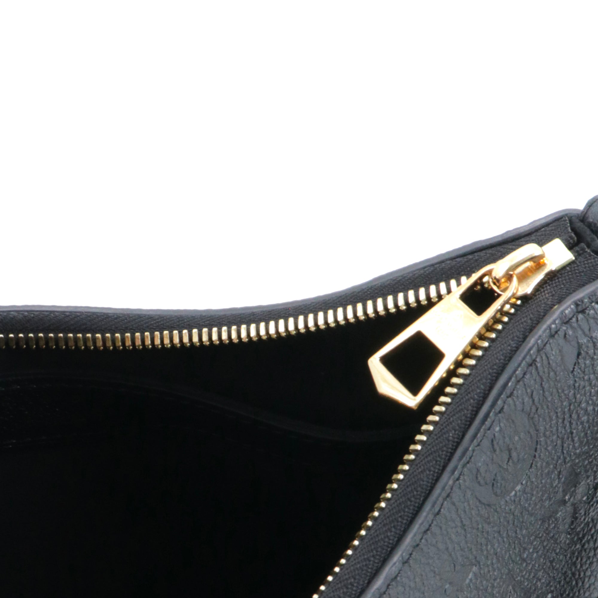 LOUIS VUITTON - Sac à bandoulière Boulogne Louis Vuitton en cuir empreinte noir