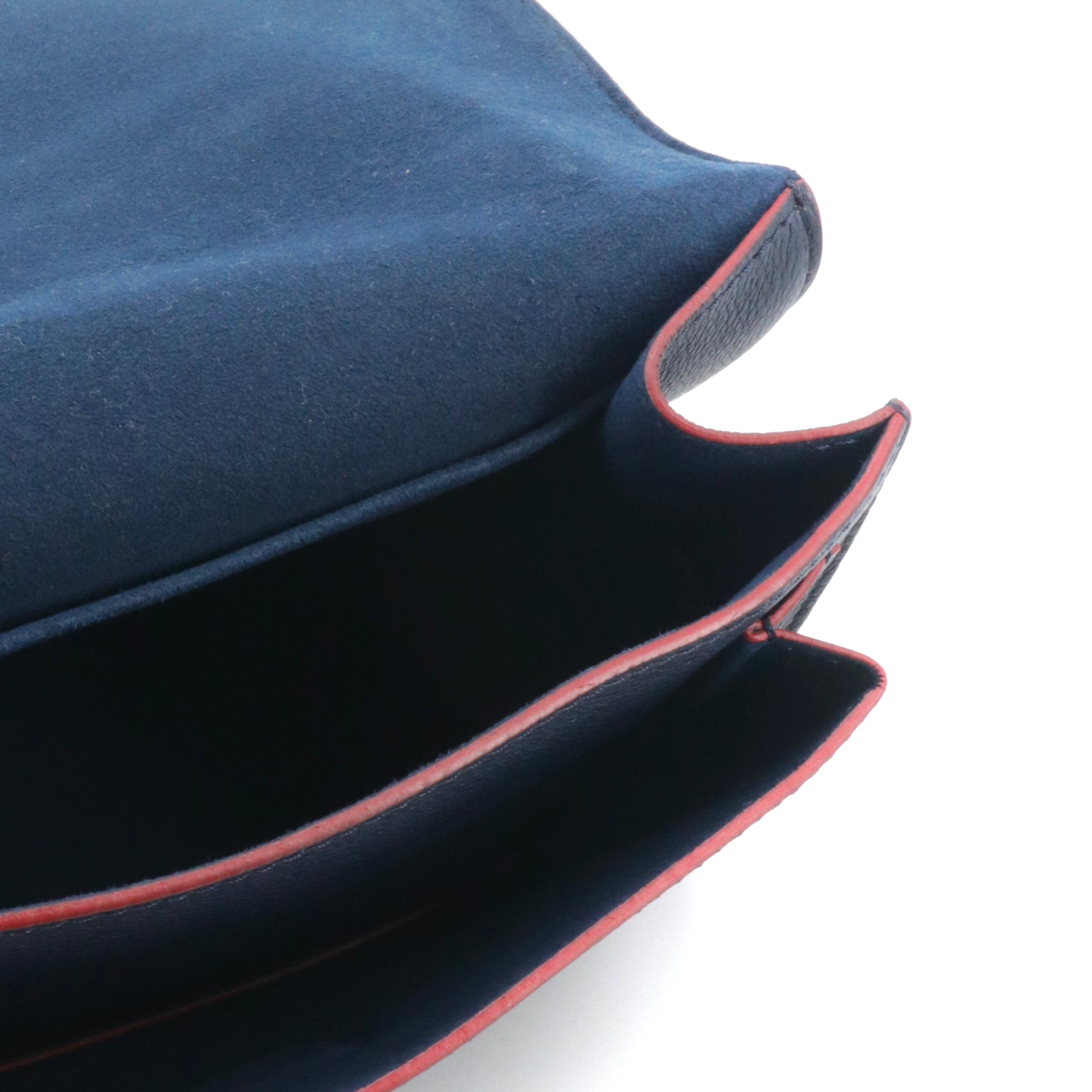 LOUIS VUITTON - Sac à main Mylockme Louis Vuitton en cuir grainé bleu marine