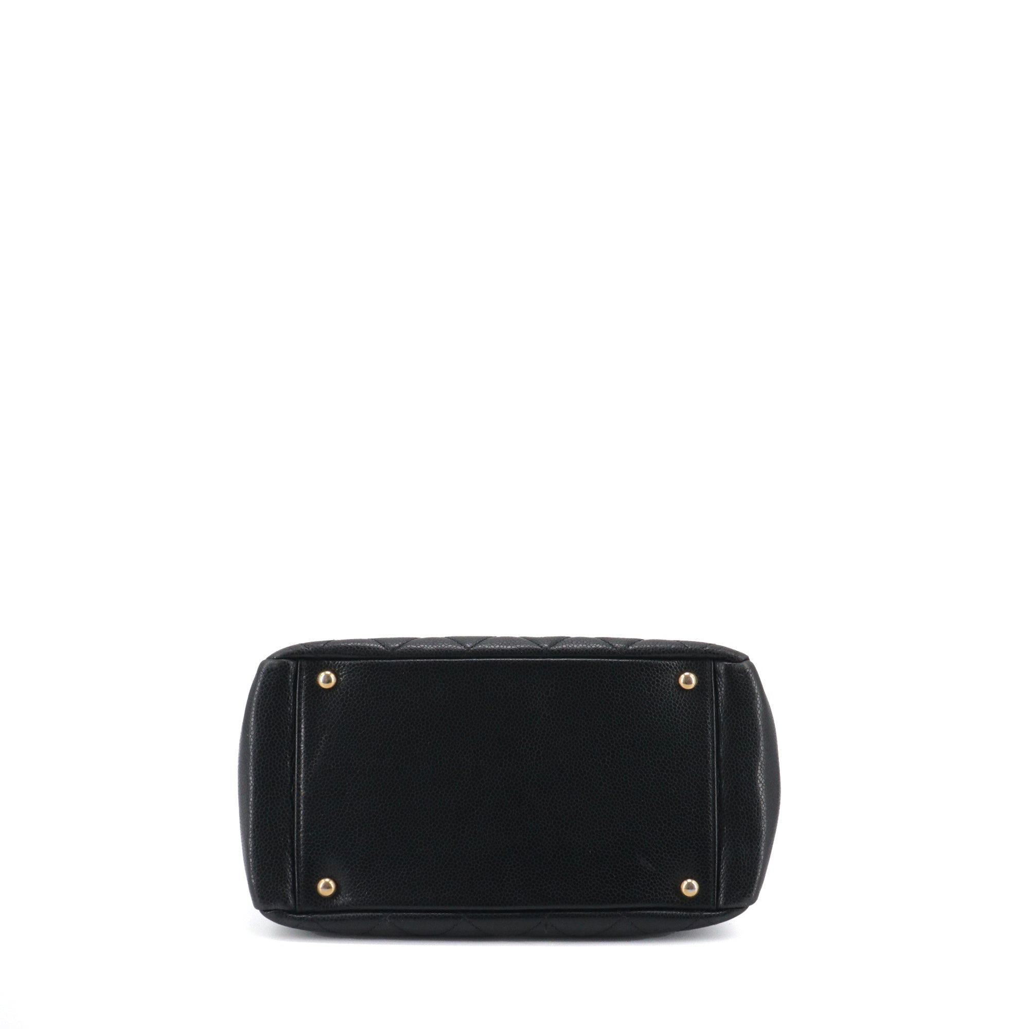 CHANEL - Sac cabas Shopping PM Chanel en cuir caviar noir