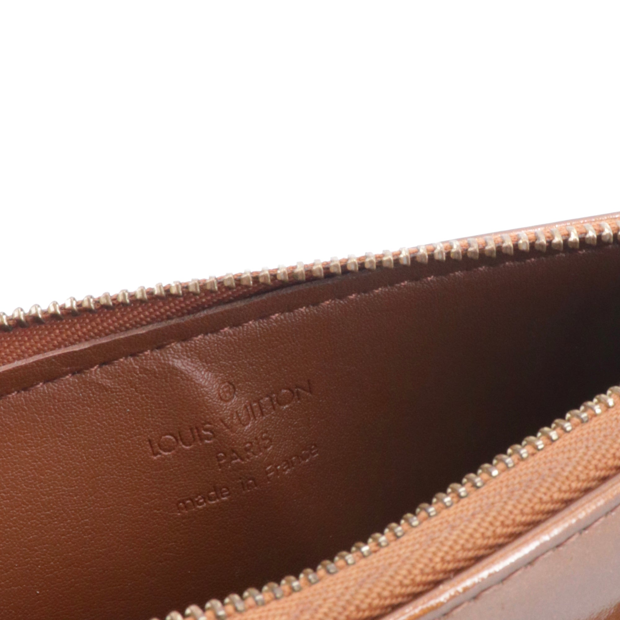 LOUIS VUITTON - Pochette Lexington Louis Vuitton en cuir verni monogrammé